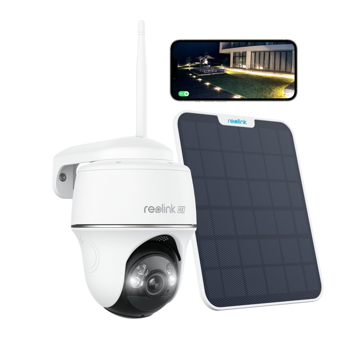 Reolink 4K 8MP Smarte kabellose Argus Series B440 Überwachungskamera ...