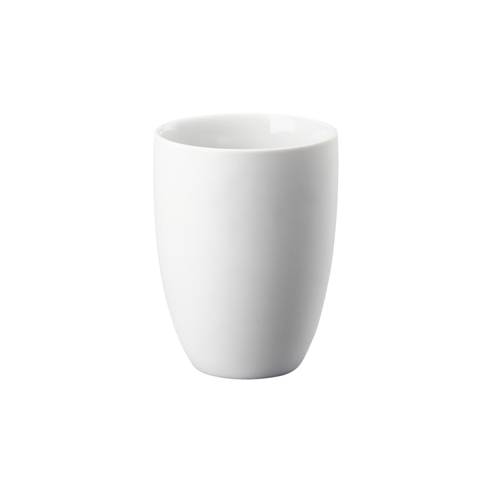 Rosenthal Becher The Mug+ Silky White Doppelwandiger Becher 300 ml, Porzellan