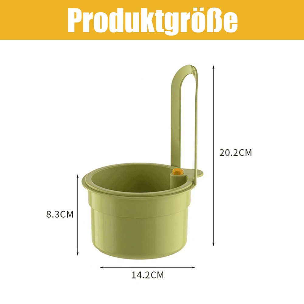 TUWENA Küchensieb 2 Stück Sieb für Spülbecken, Abnehmbare Silikon Waschbecken Sieb, Snap-Button Abtropfkorb für Spülbecken, für Waschen/Organizer in Küche