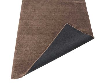 Teppich TOUCH, Taupe, 80 x 150 cm, Polyester, Uni, Balta Rugs, rechteckig, Höhe: 20 mm