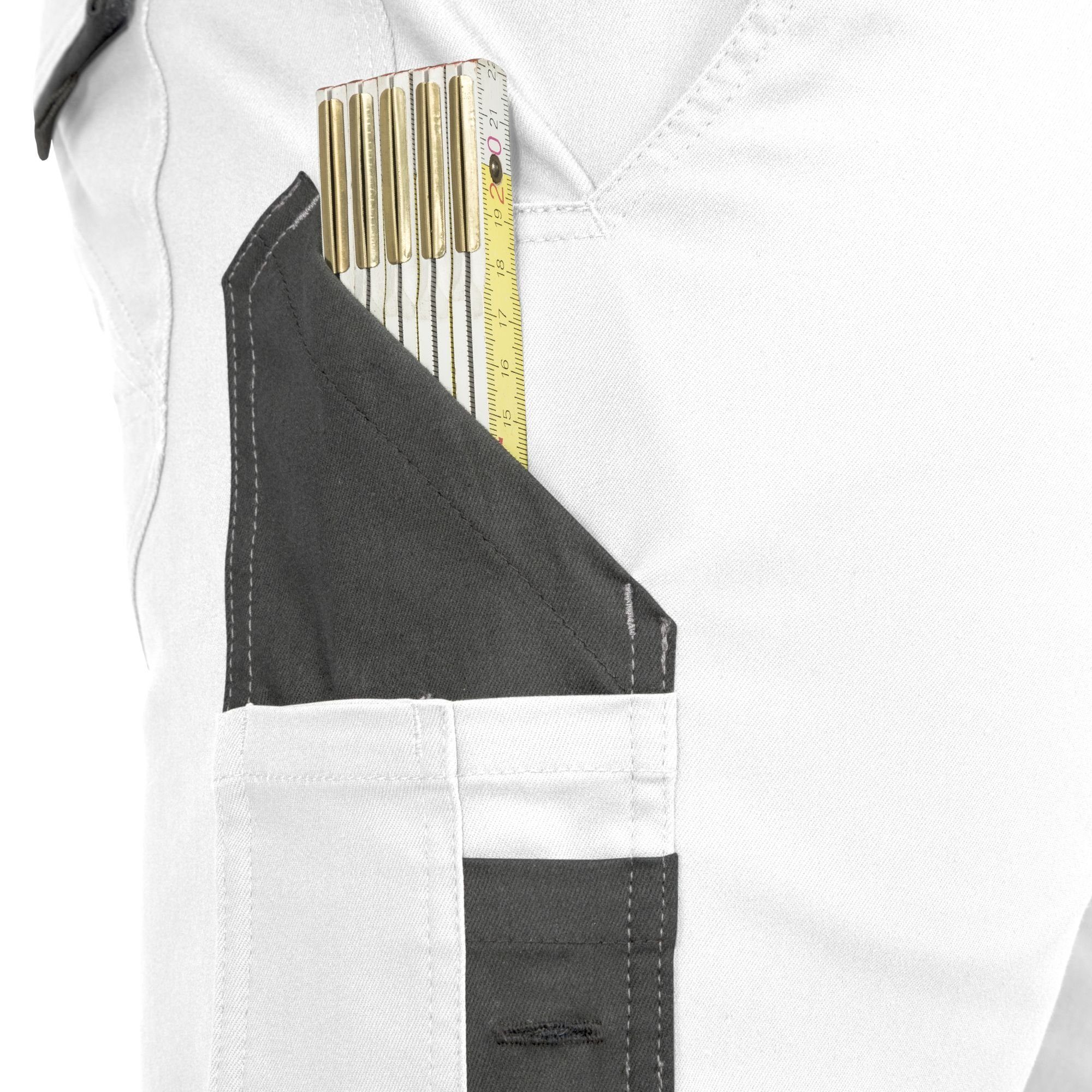 Leibwächter Arbeitshose Damen Flex-line Arbeitshose mit Reflektoren und femininer Passform (Ergonomische Passform mit Reflektoren, Funktionshose für Handwerk, Lager und Montage) Cargohose mit 290 g/m²