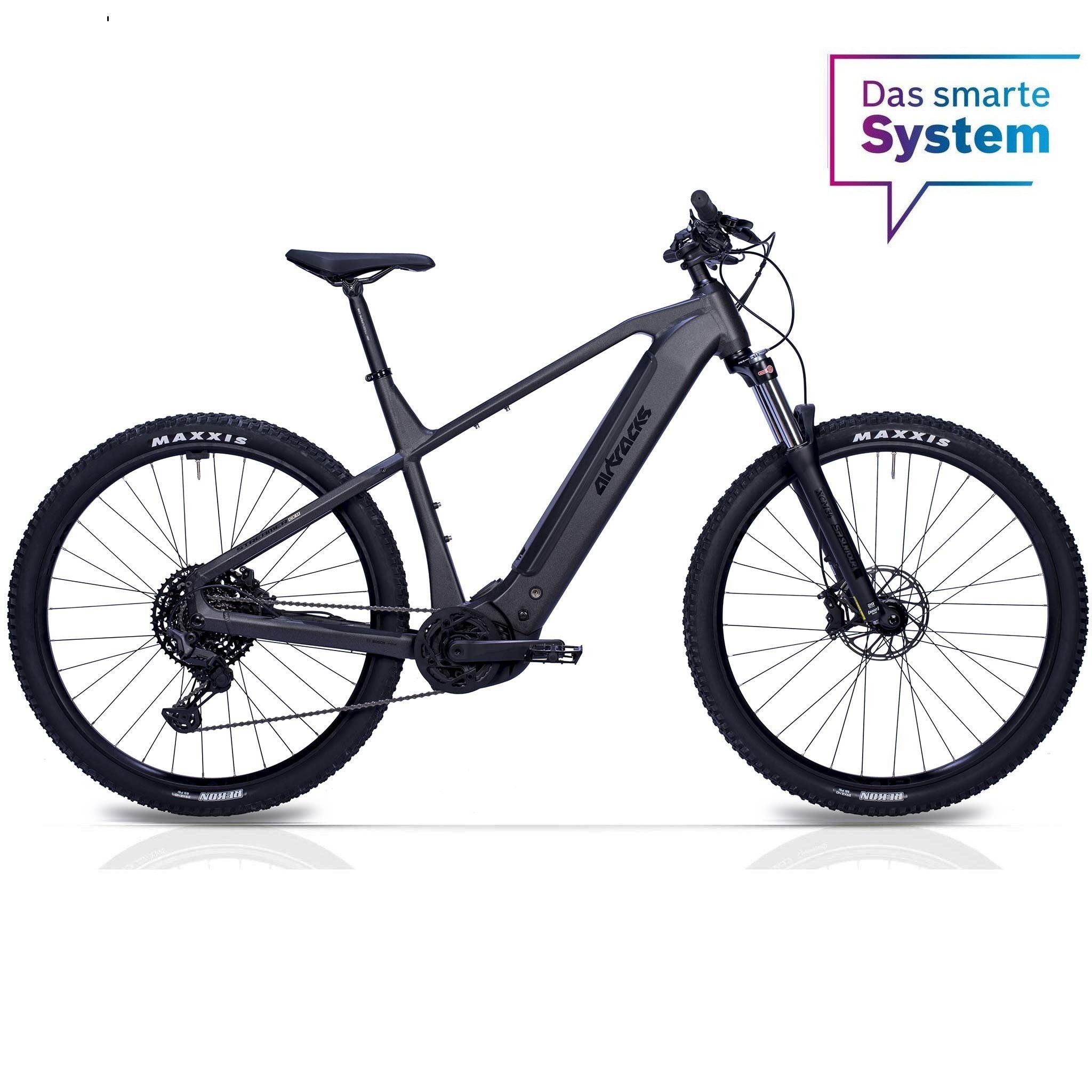 Airtracks E-Bike Mountainbike 29 Herren E-MTB STREAMER CX11 BOSCH PERFORMANCE LINE CX (GEN 5), 11 Gang Shimano DEORE XT M8130 LINKGLIDE 11-FACH Schaltwerk, Kettenschaltung, Mittelmotor, 600 Wh, (Akku Bosch PowerTube 600Wh, Smart System), Display Purion 20
