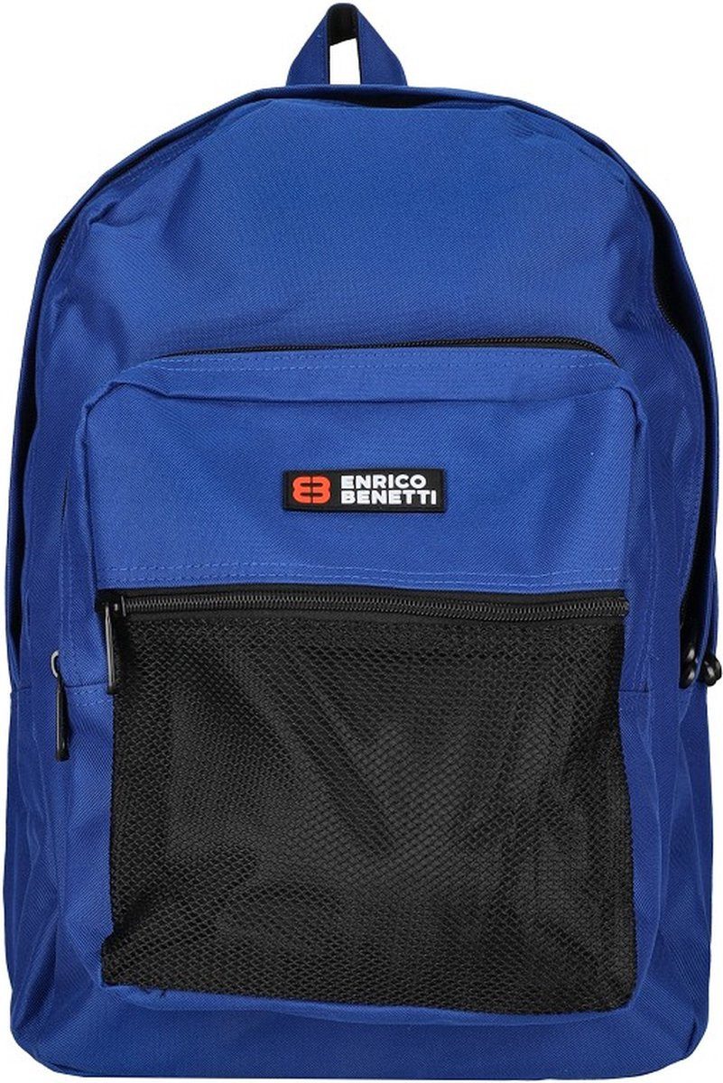 Enrico Benetti Cityrucksack Amsterdam City Laptoprucksack 15 Zoll Stahlblau, inkl. Laptopfach