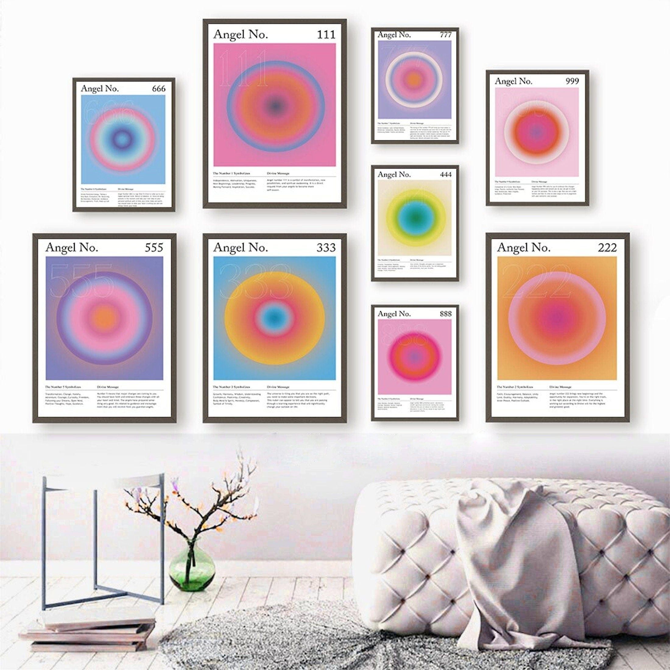 JUSTGOODMOOD Poster Engel Zahlen Bedeutung als Print ohne Rahmen 13 x 18 cm 6, 6 (1 St)