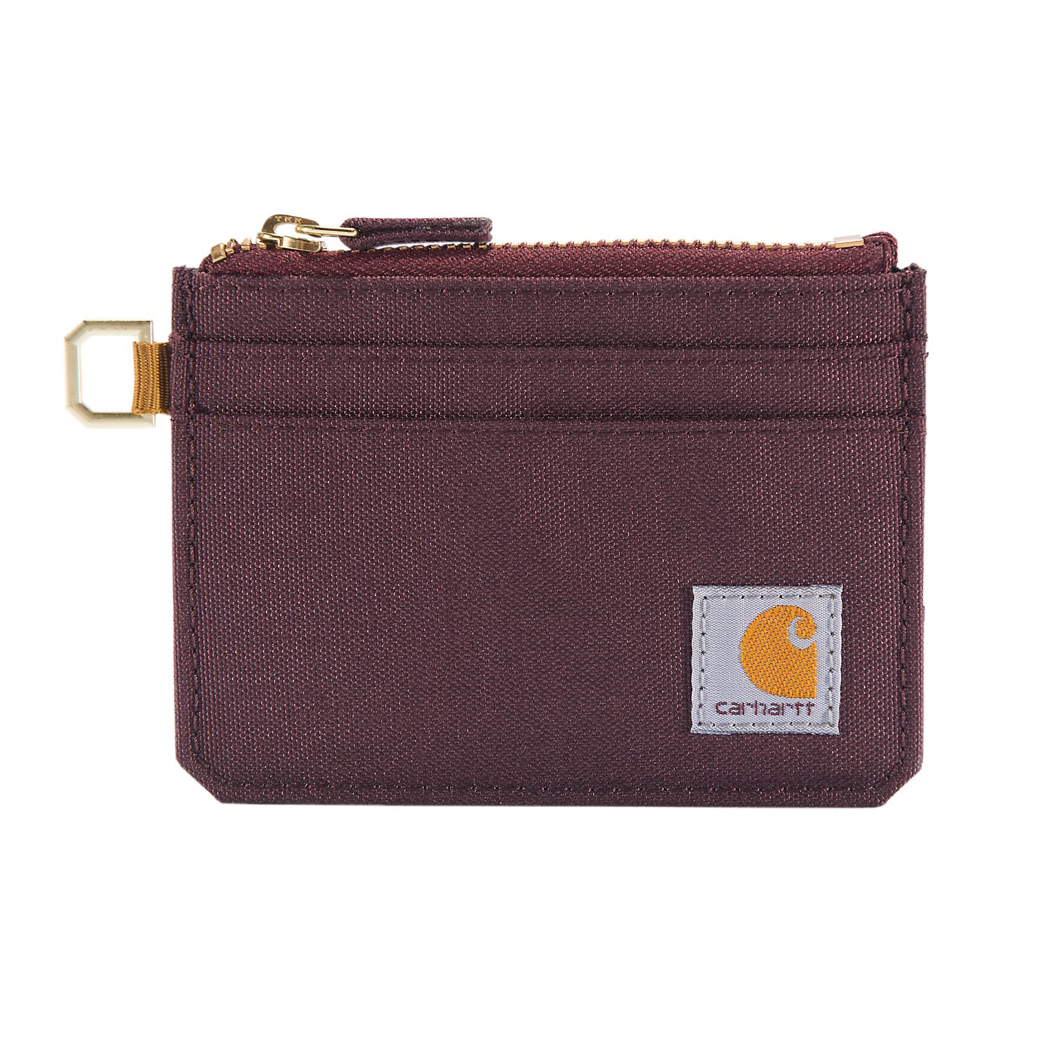 Carhartt Geldbörse wasserabweisendes Keeper, Card Denier Zippered Nylon Cordura® Dauerhaft 500 Wine Deep