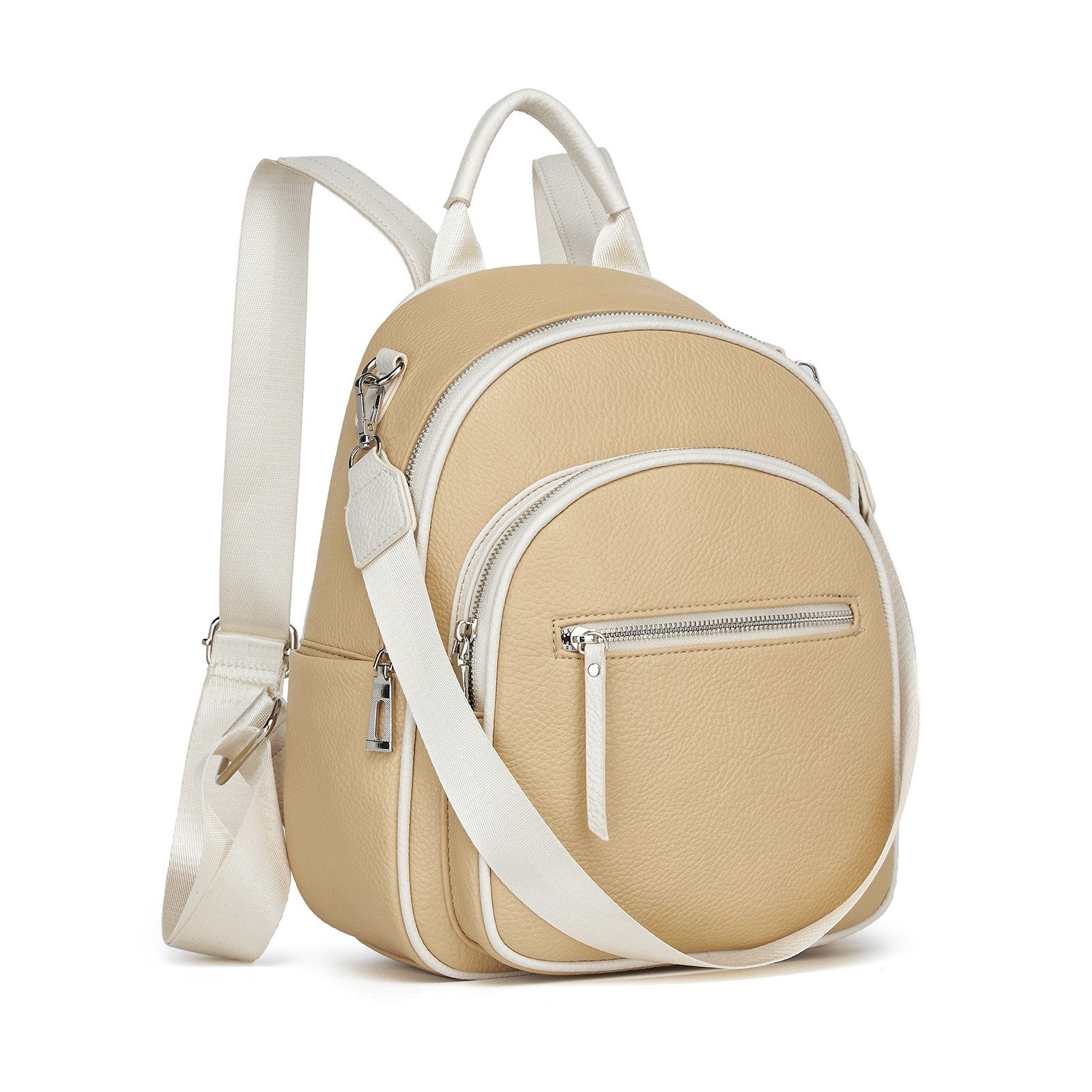 Miss Lulu Tagesrucksack Damen-Rucksack Klein, Elegante PU-Leder Schultasche günstig online kaufen