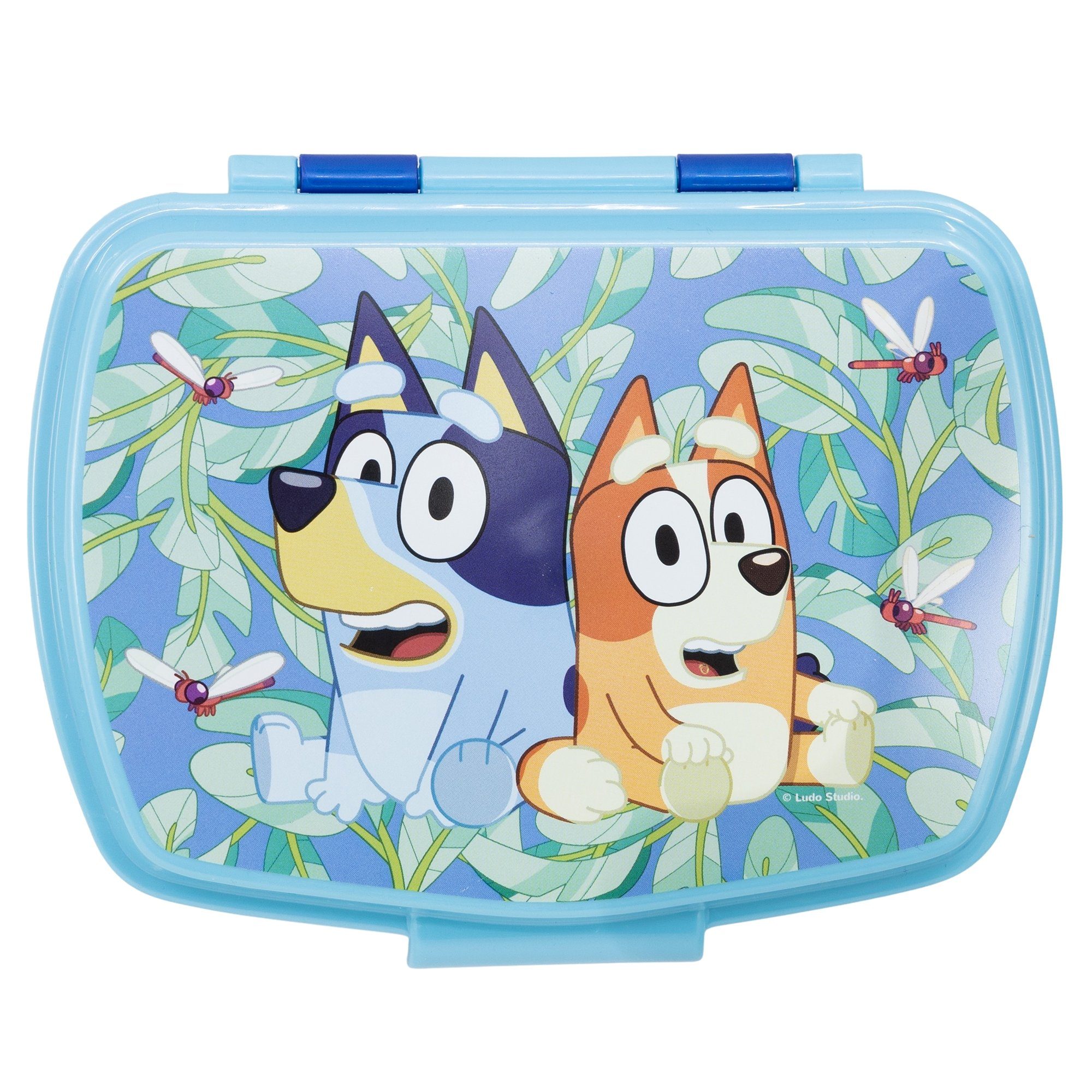 Bluey Lunchbox Disney Bluey Bingo Kinder 2 teiliges Lunch Set, Brotdose plus Aluminium Trinkflasche