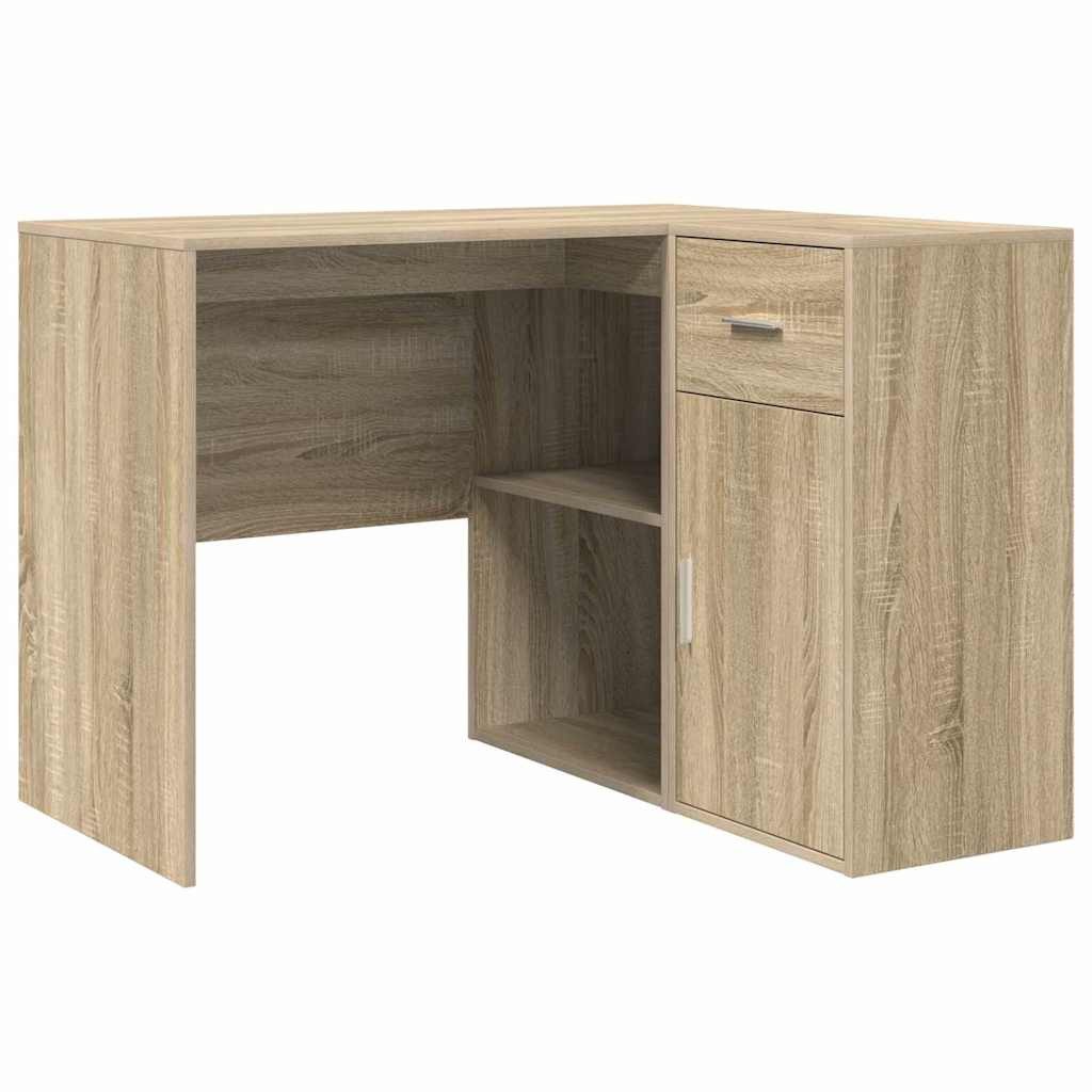 vidaXL Schreibtisch Eck-Schreibtisch mit Schubladen Sonoma-Eiche 102 x 88 x 75 cm (1-St)