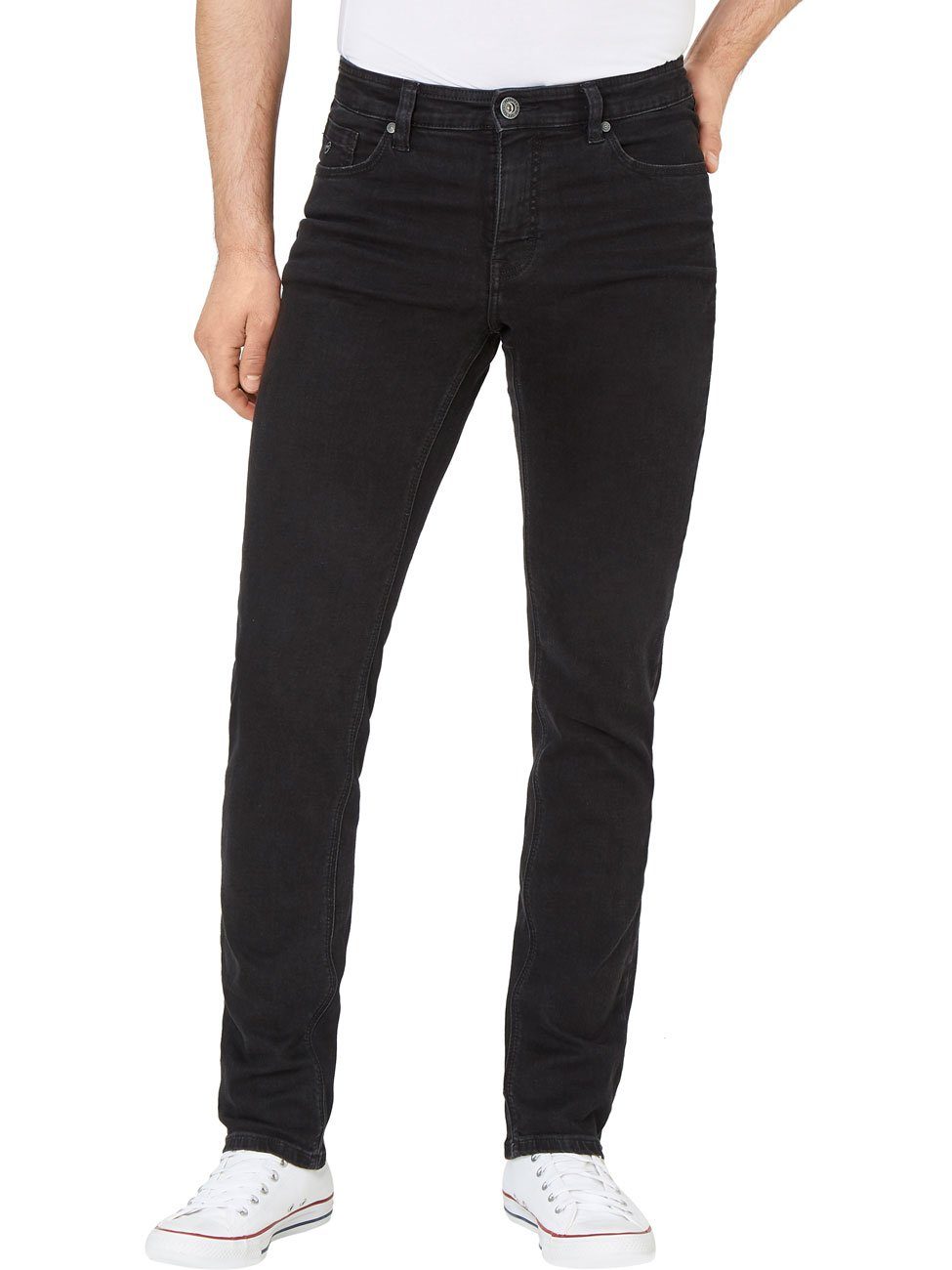 Redpoint Paddock's Slim-fit-Jeans RANGER PIPE mit Stretch black/black