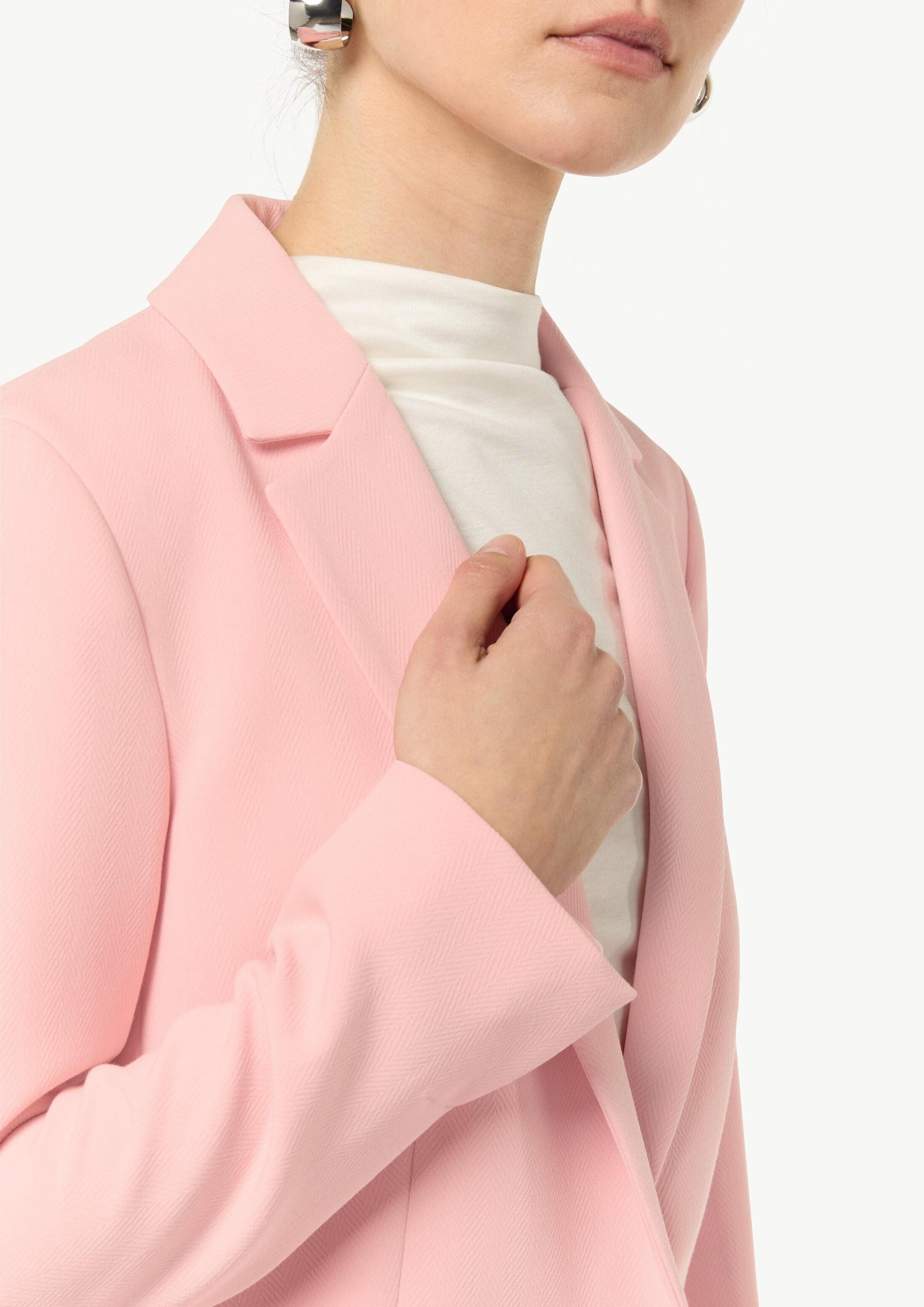 comma Jackenblazer Indoor-Blazer Blazer mit Herringbone-Muster