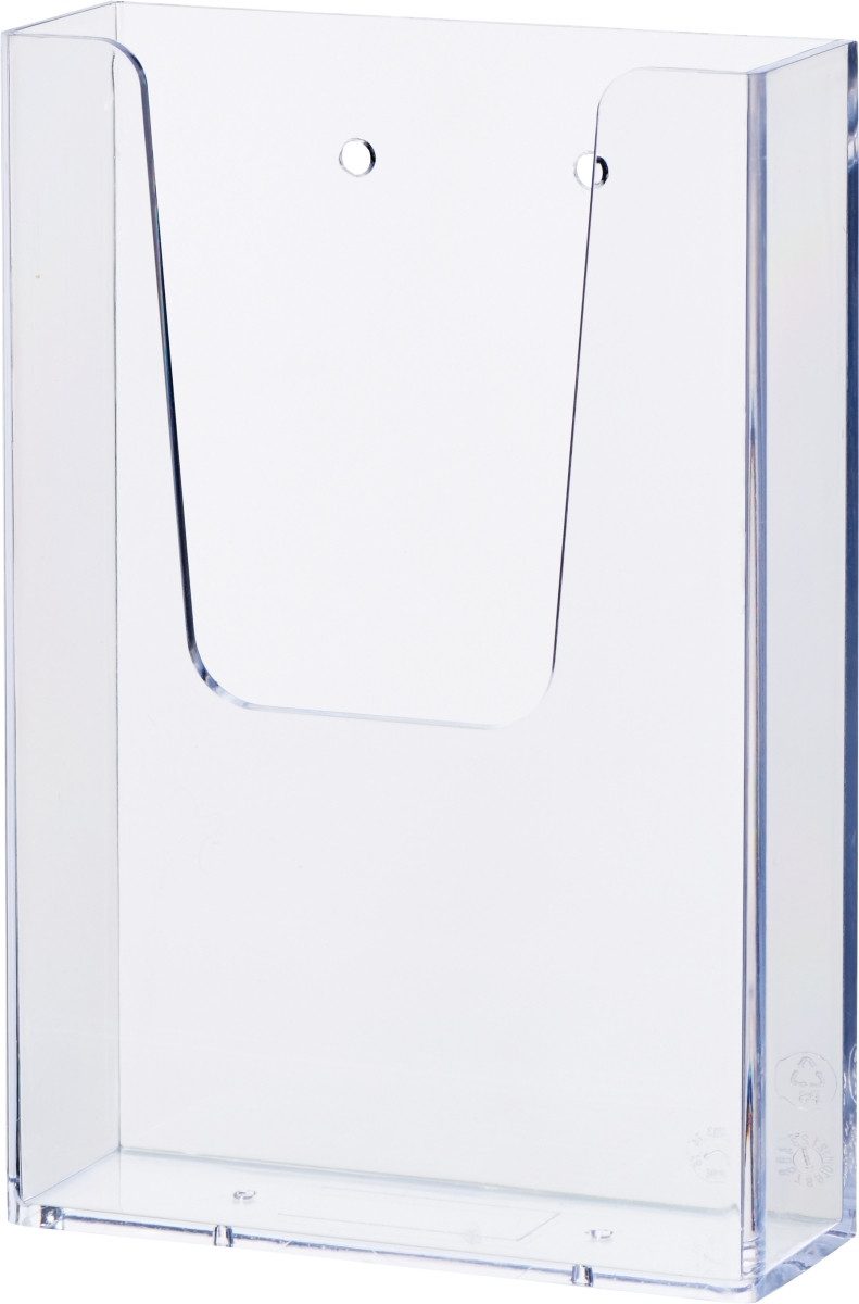 Stehsammler Wandprospekthalter 1x1/3 A4 113x165x39mm glasklar