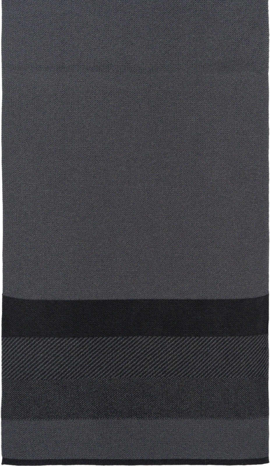 styleBREAKER Strickschal, (1-St), Feinstrick Schal mit Streifen Schwarz-Grau