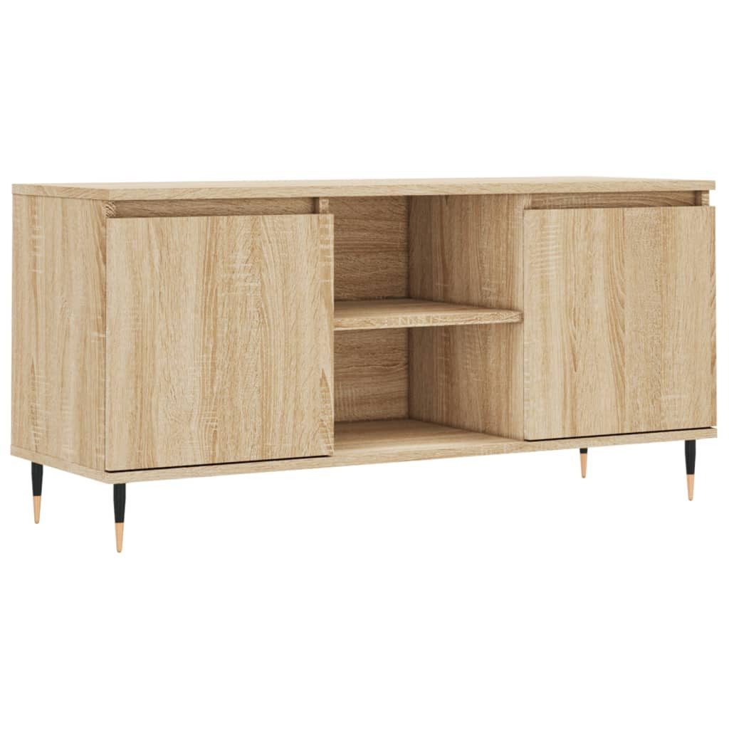 vidaXL TV-Schrank TV-Schrank Sonoma-Eiche 104x35x50 cm Holzwerkstoff (1-St) günstig online kaufen