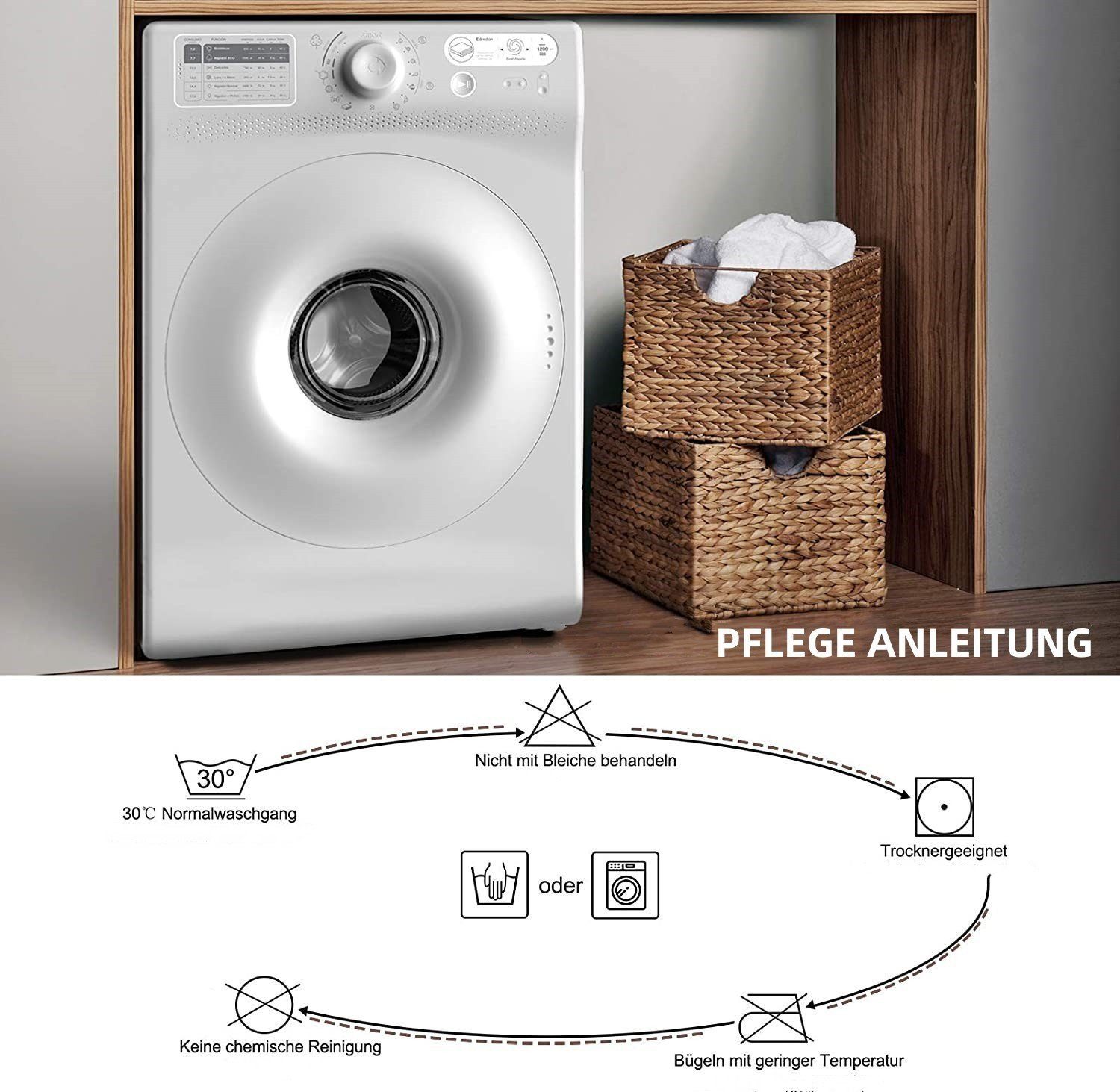 Woltu Verdunkelungsvorhang, Ösen, blickdicht, 2er Set Vorhang Blickdicht Thermovorhang 250g/m²