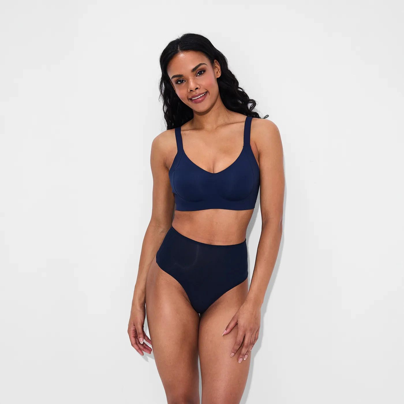 Creamy Fabrics Soft-BH Seamless Compact Push-Up BH-Navy Blue-XS (1-tlg)