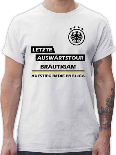 Shirtracer T-Shirt »Letzte Auswärtstour Bräutigam - JGA Männer - Herren Premium T-Shirt« tischirt. mein junggesellenabschied - t- shirts hen party
