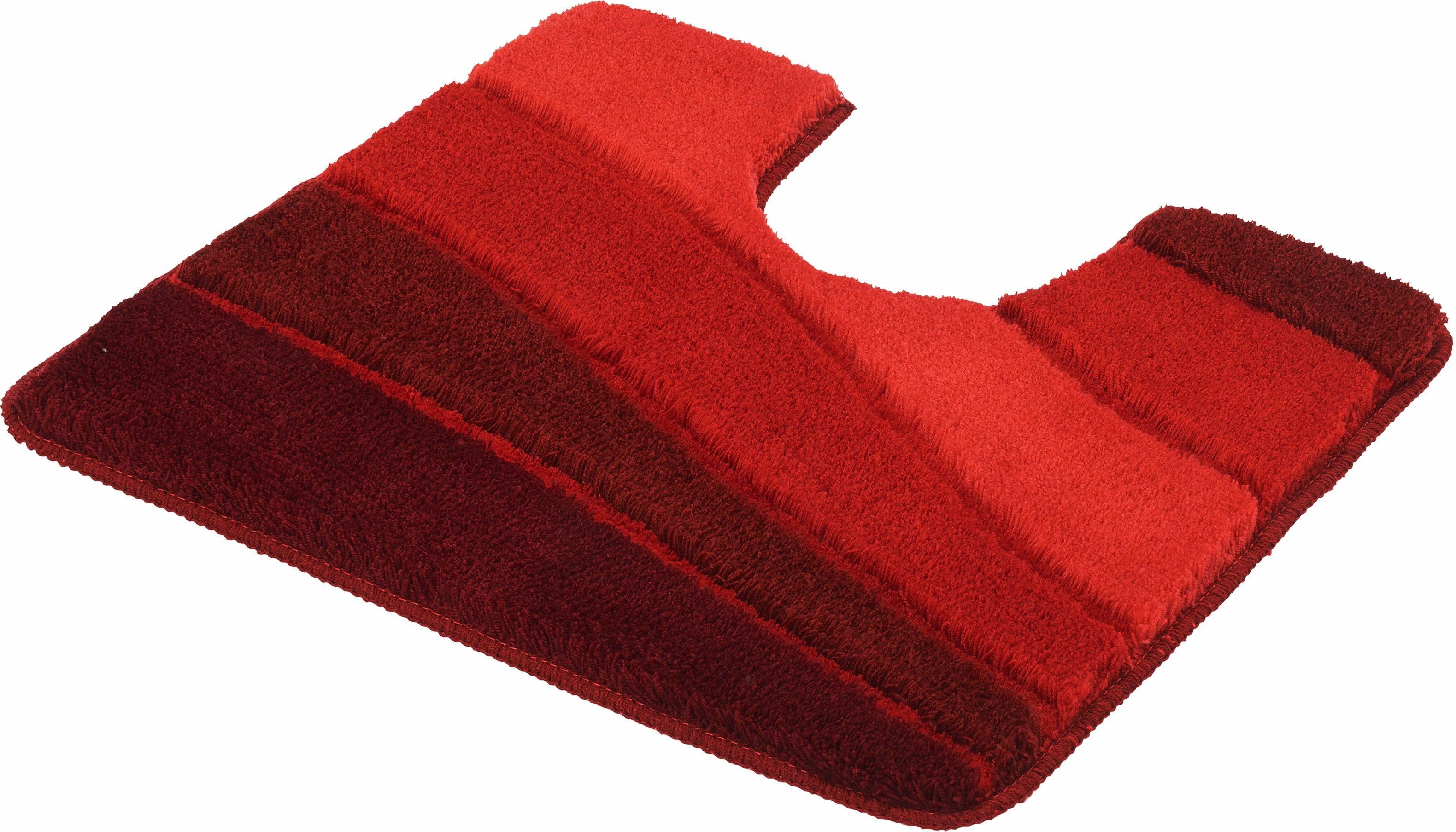 Kleine Wolke Badematte Ocean, Höhe 23 mm, rutschhemmend beschichtet, fußbodenheizungsgeeignet, Kunstfaser, Badteppich, Wellen Design, mit Farbverlauf, Hoch-Tief Effekt, waschbar