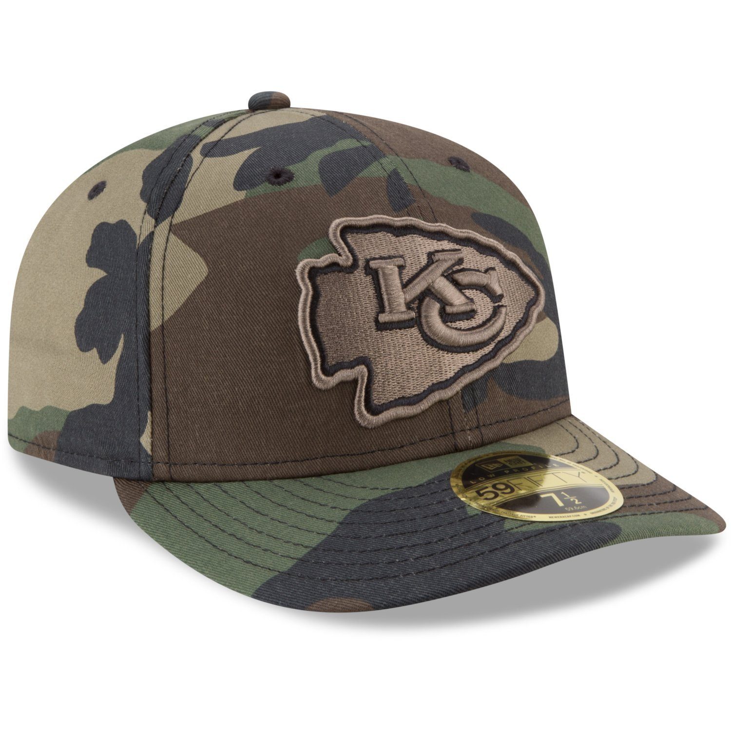 New Era Fitted Cap 59Fifty Kansas Profile City Teams NFL Chiefs Low woodland