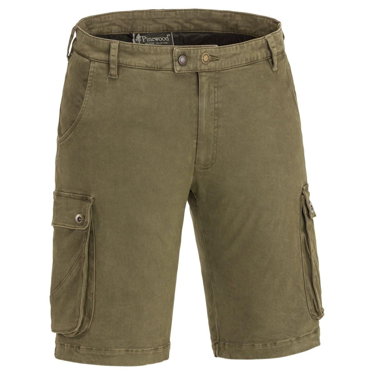 Pinewood Shorts Värnamo/Serengeti Shorts Elastische Herrenshorts für Wanderungen, aus Wolle, mit zahlreichen