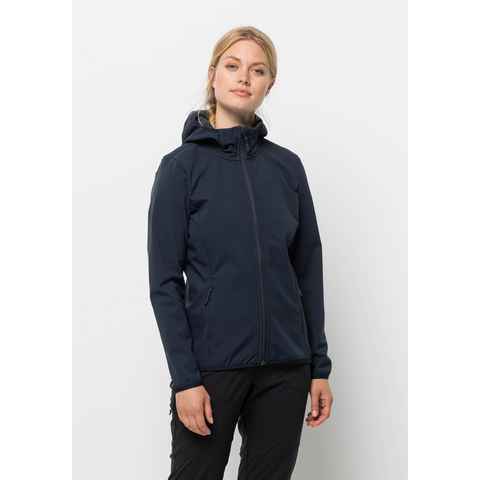 Jack Wolfskin Softshelljacke BORNBERG HOODY W