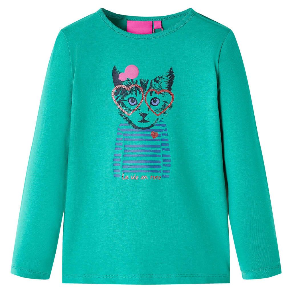 Langarmshirt Kinder-Langarmshirt Hellgrün 116