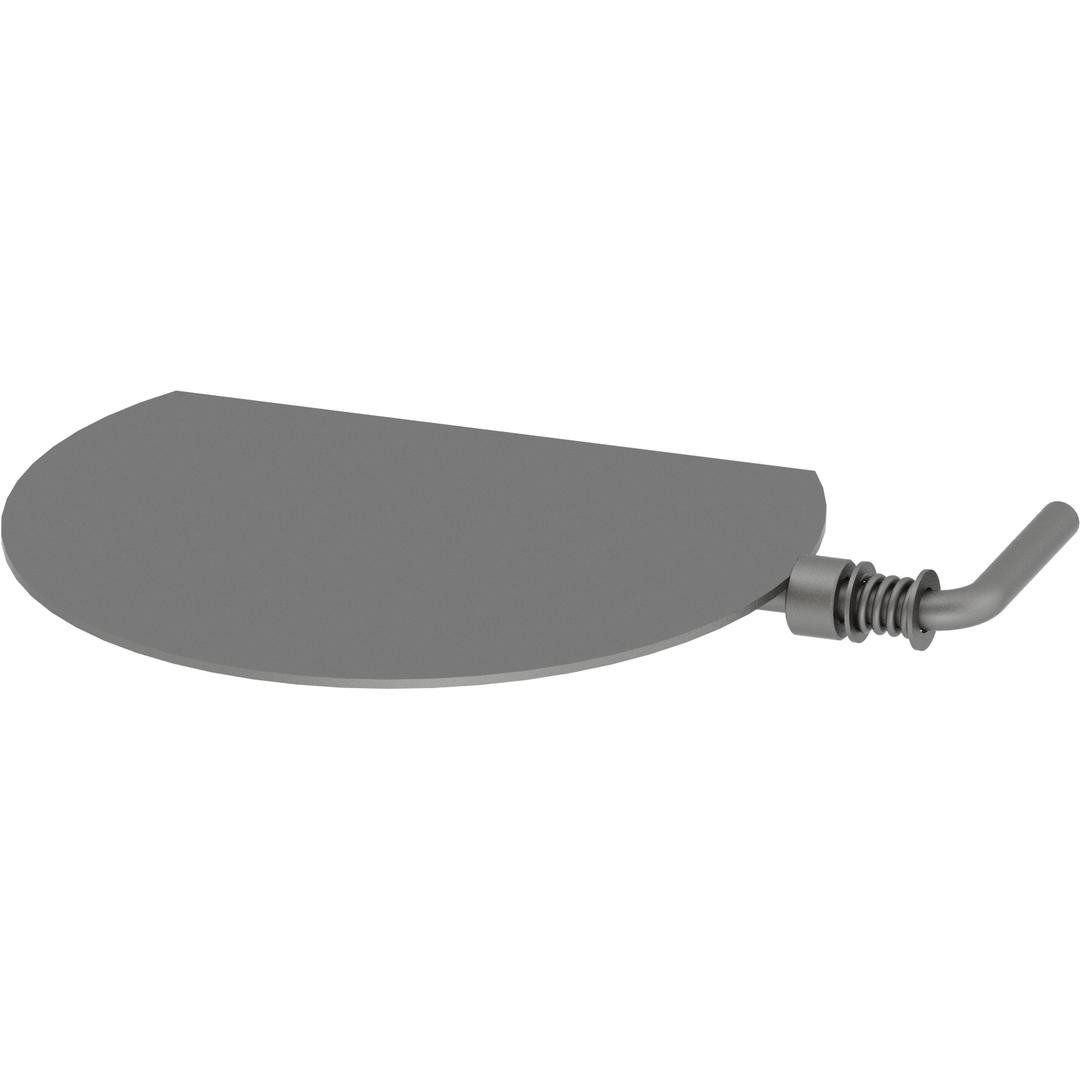 Feuercampus Ofenrohr Ø 130 mm Drosselklappe - gussgrau, 130 mm
