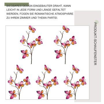 Daisred Streudeko Simulierter Schmetterling, Schmetterlingsdekoration, Innendekoration, (5-tlg), Gartendeko