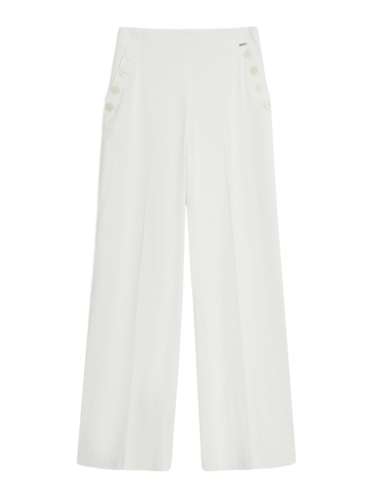 Cinque Stretch-Hose weiß,Casual,Baumwolle,Unifarben,Wide Leg