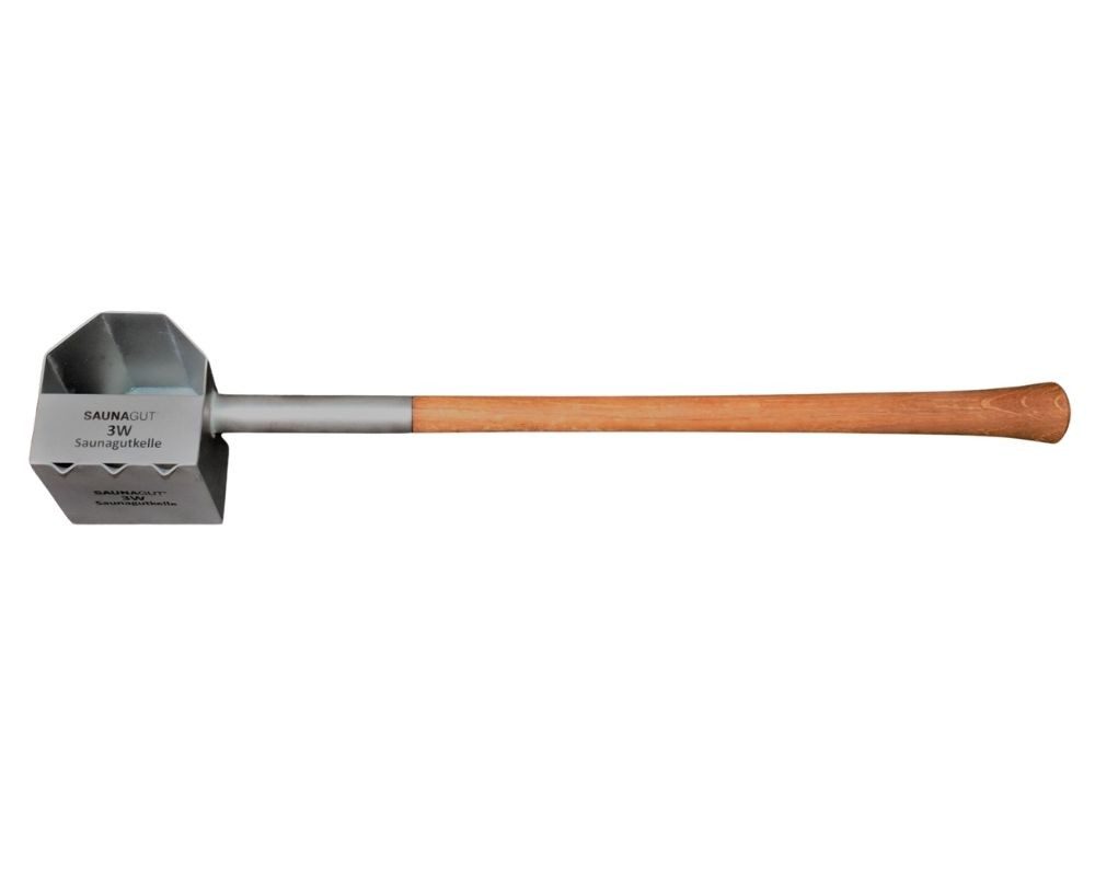 Saunagut Schöpfkelle SAUNAGUT® 3 W Saunagutkelle 330 ml mit Griff aus Eiche