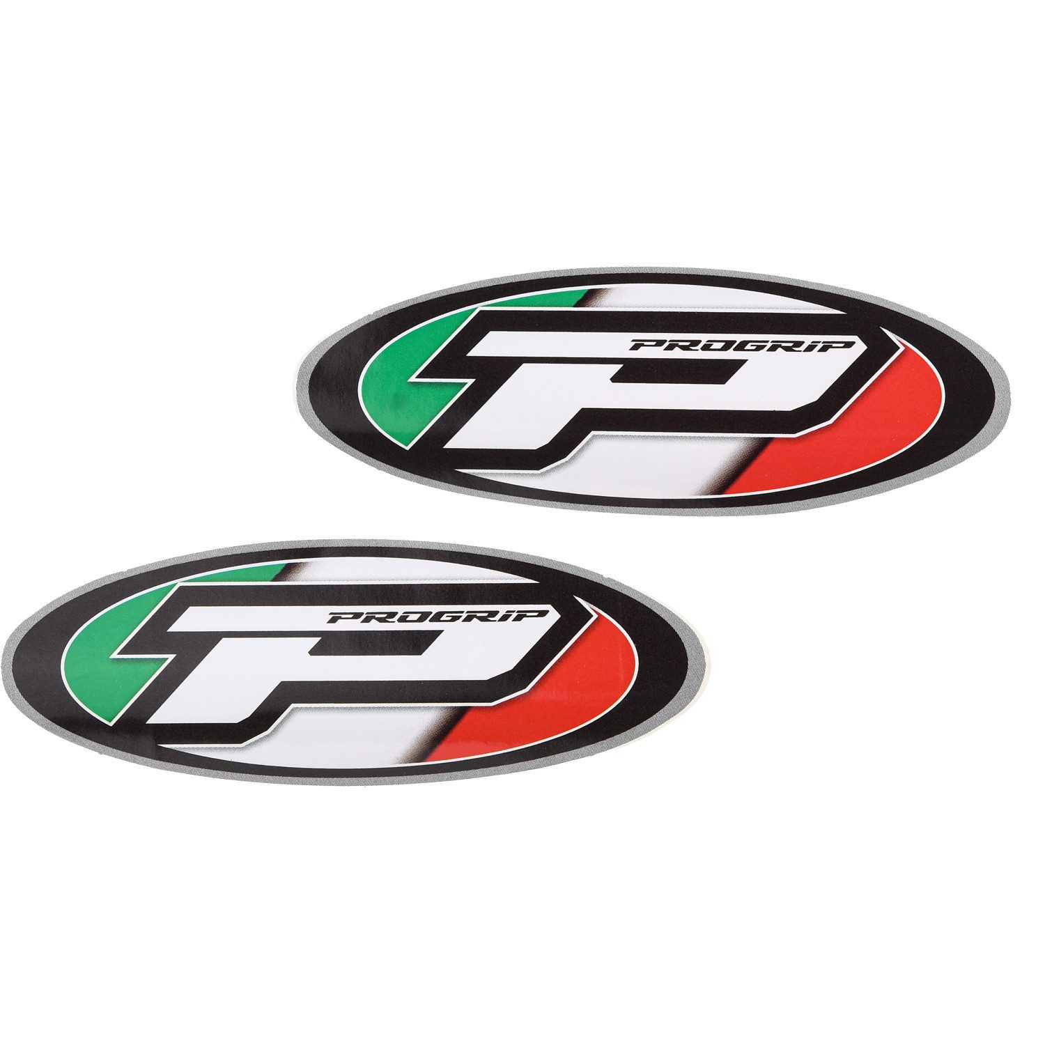 PROGRIP Aufkleber 2x Progrip 95x35mm Decal Sticker Set für Motorrad und Helm, (Set, 2tlg), 95 x 35 mm