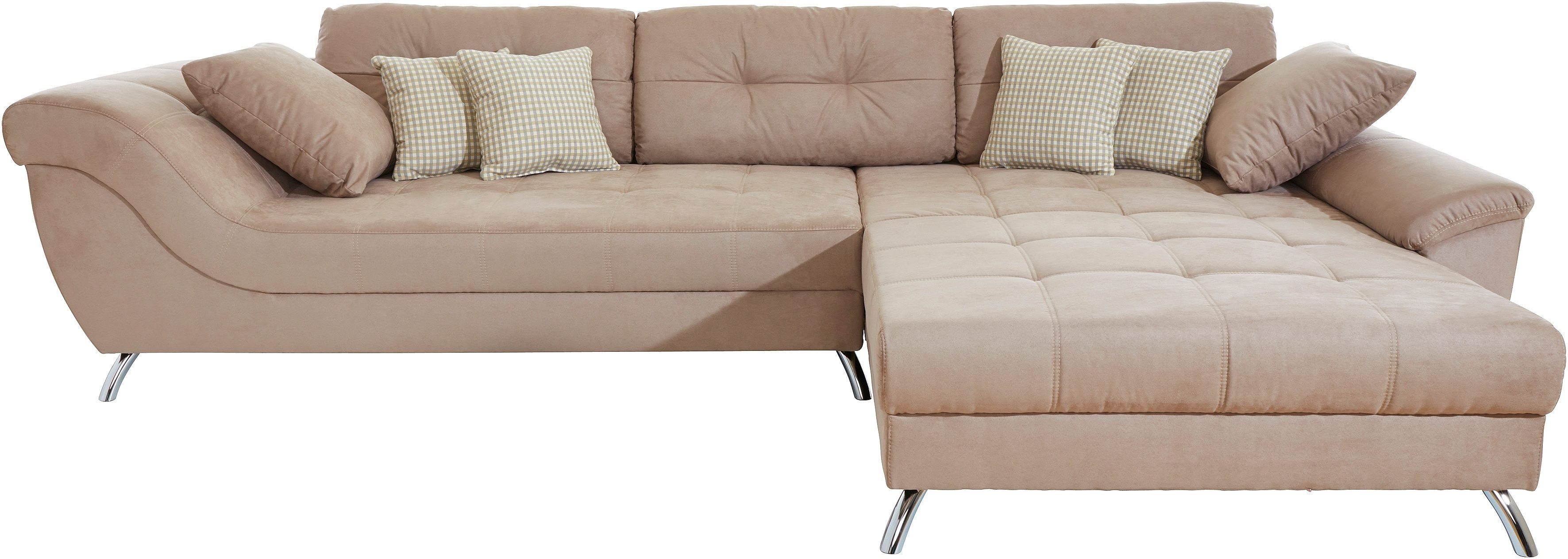 Jockenhöfer Gruppe Ecksofa San Francisco L-Form, B: 358 cm, mit Zierkissen, eingearbeiteter Kaltschaummatte