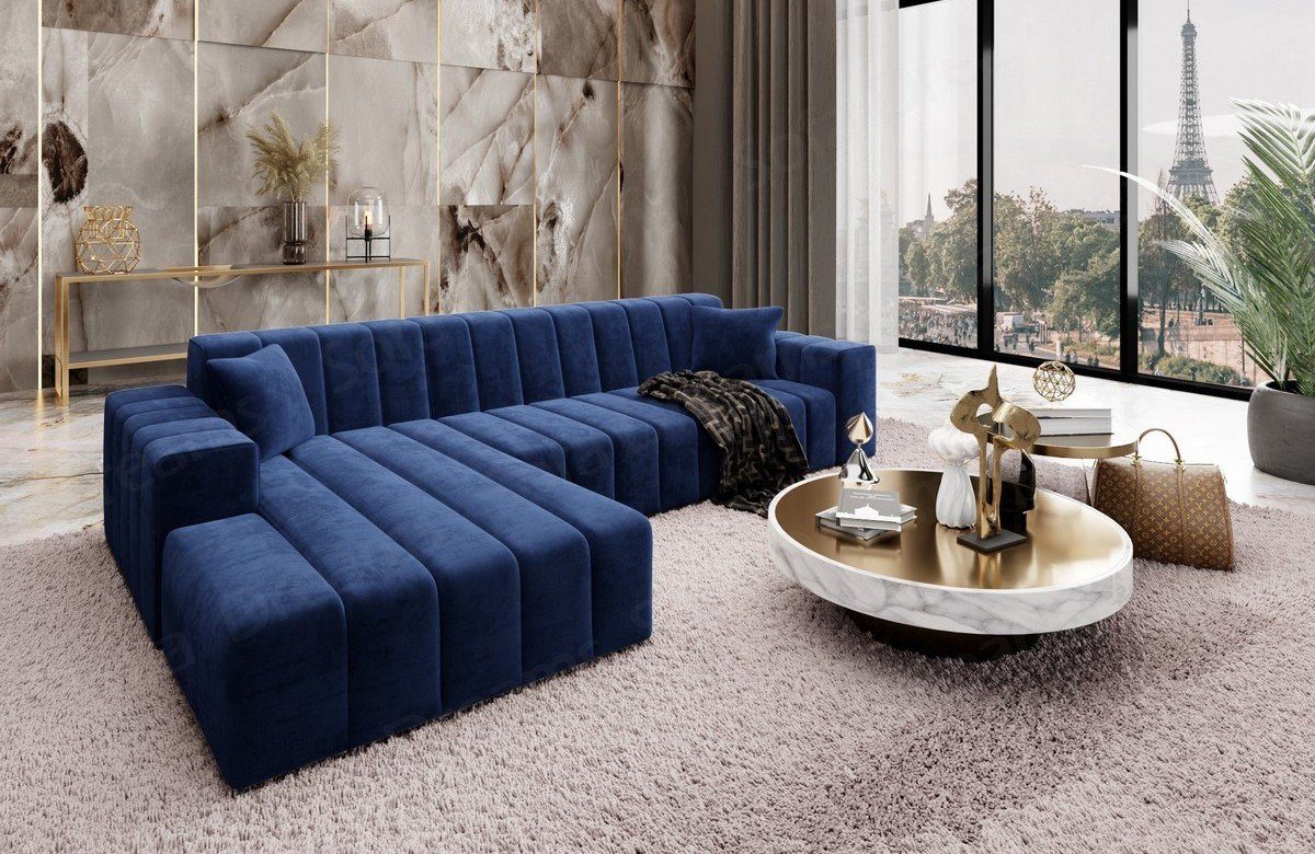 Sofa Dreams Ecksofa Stoffsofa Polster Couch Ecksofa Gran Canaria L kurz Sofa Stoffcouch, Loungesofa