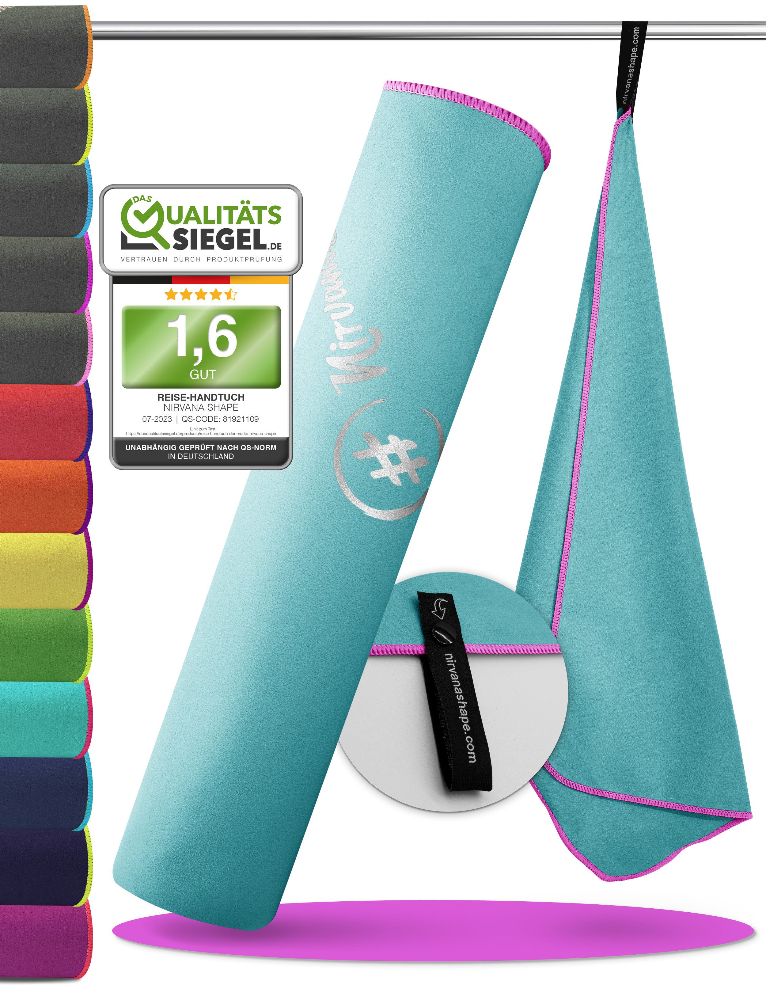 NirvanaShape Sporthandtuch Mikrofaser Handtuch, Badehandtuch, Reisehandtuch günstig online kaufen