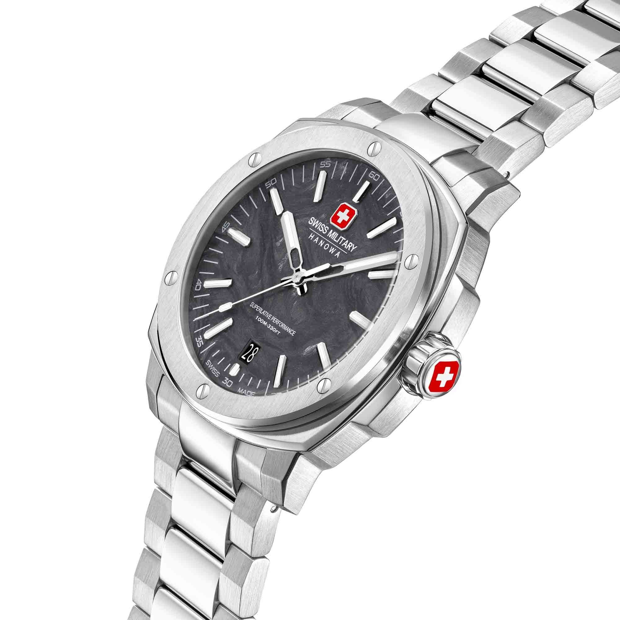 Swiss Military Hanowa Quarzuhr Quarzuhr Herrenuhr 40 mm Quarz Herren SMWGH0007101