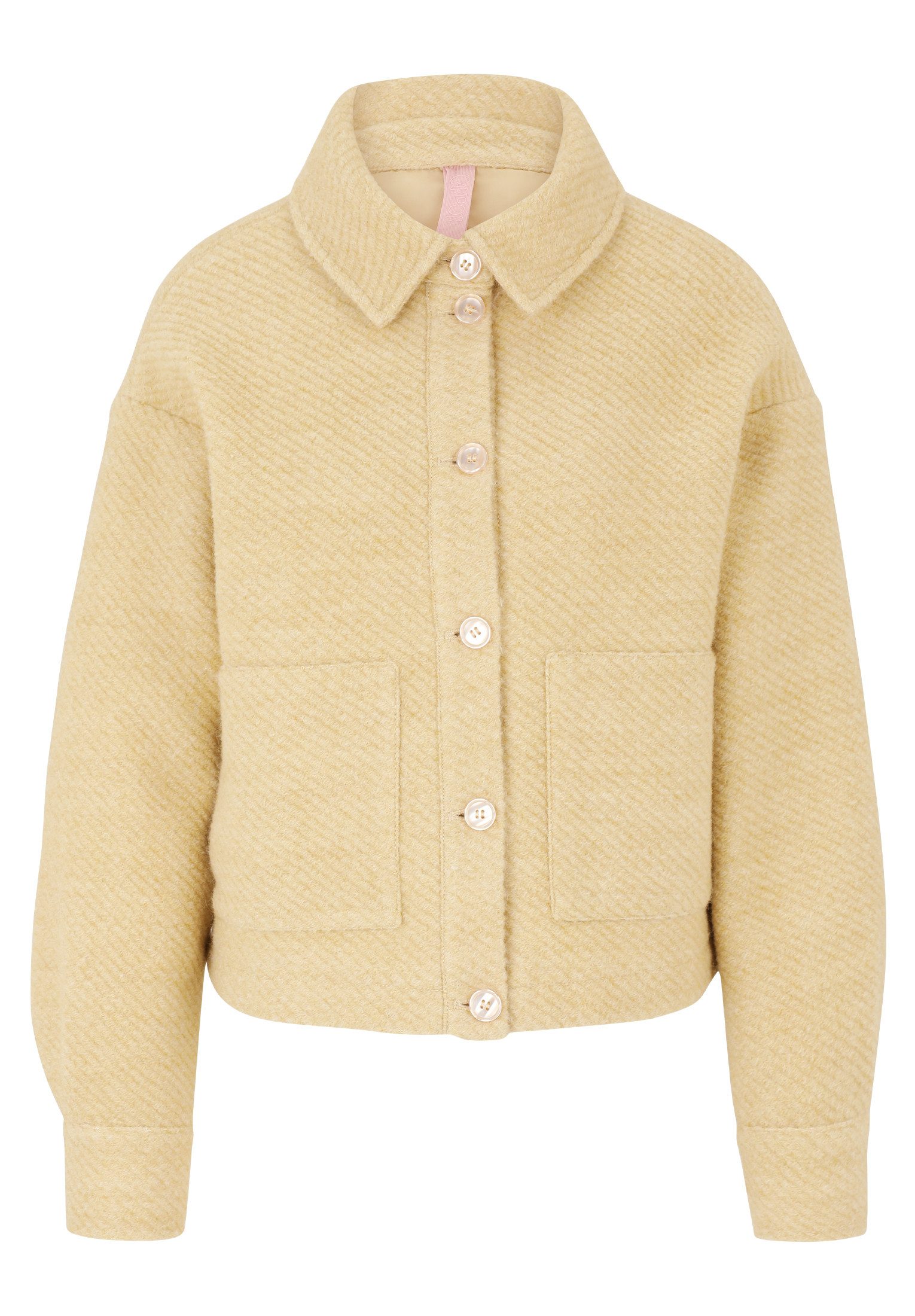 Cartoon Canvasjacke Damen mit aufgesetzten Taschen