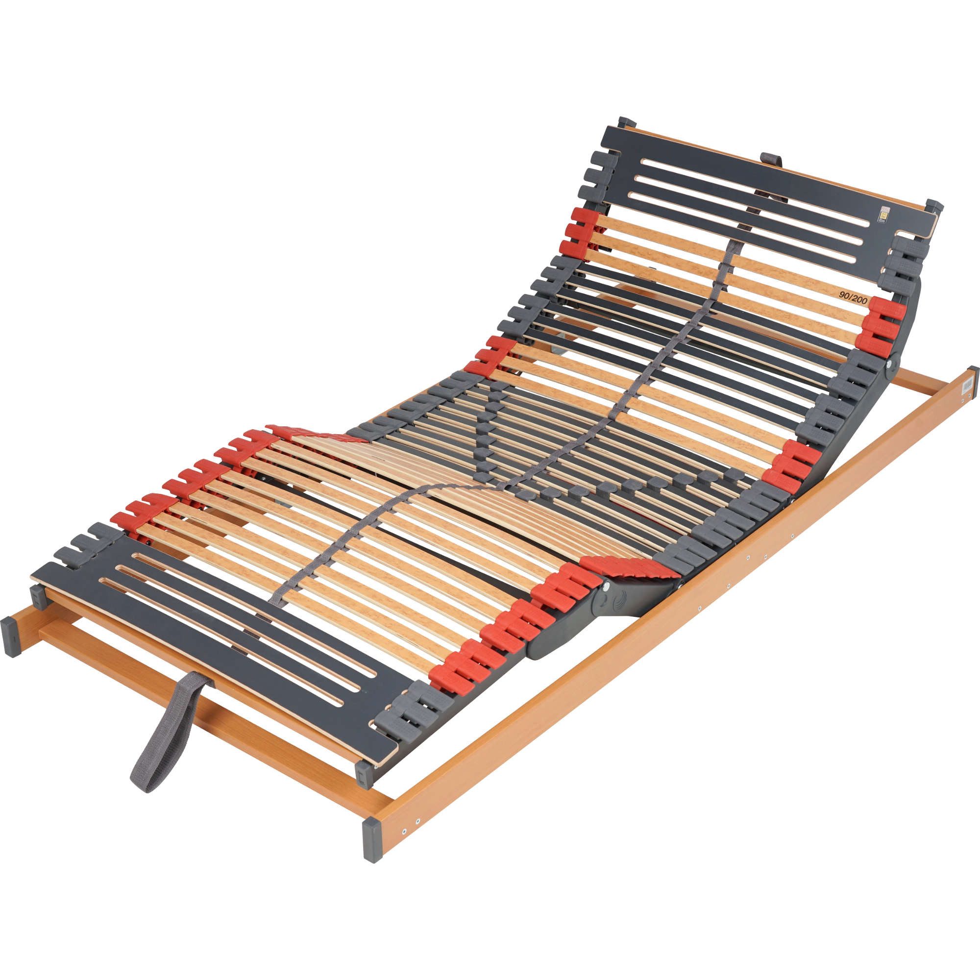 Lattenrost Rhodos EcoMove elektrisch verstellbar, FMP Matratzenmanufaktur, Kopfteil motorisch verstellbar, Fußteil motorisch verstellbar, Der platzsparende Elektrolattenrost für Betten mit Bettkästen
