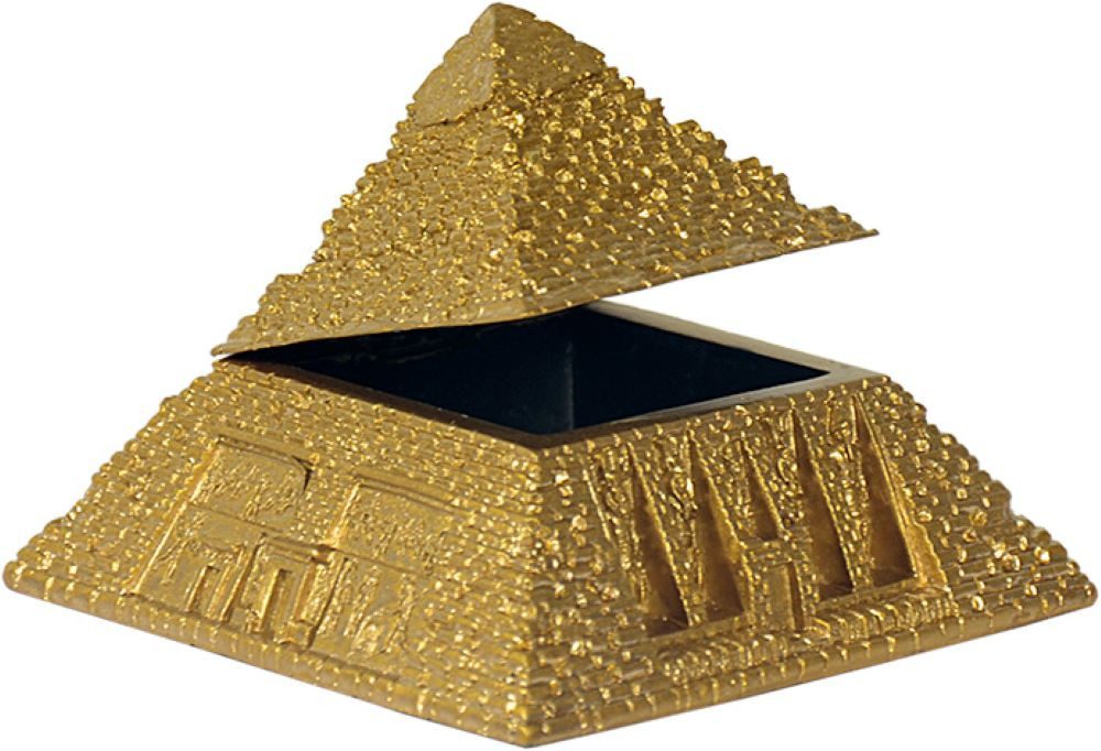 MystiCalls Dekofigur Ägyptische Pyramide klein zum öffnen - Schatulle Ägypten (1 St), Sammelfigur, Sammlerfigur, Designerfigur, Dekofigur, Dekorationsobjekt