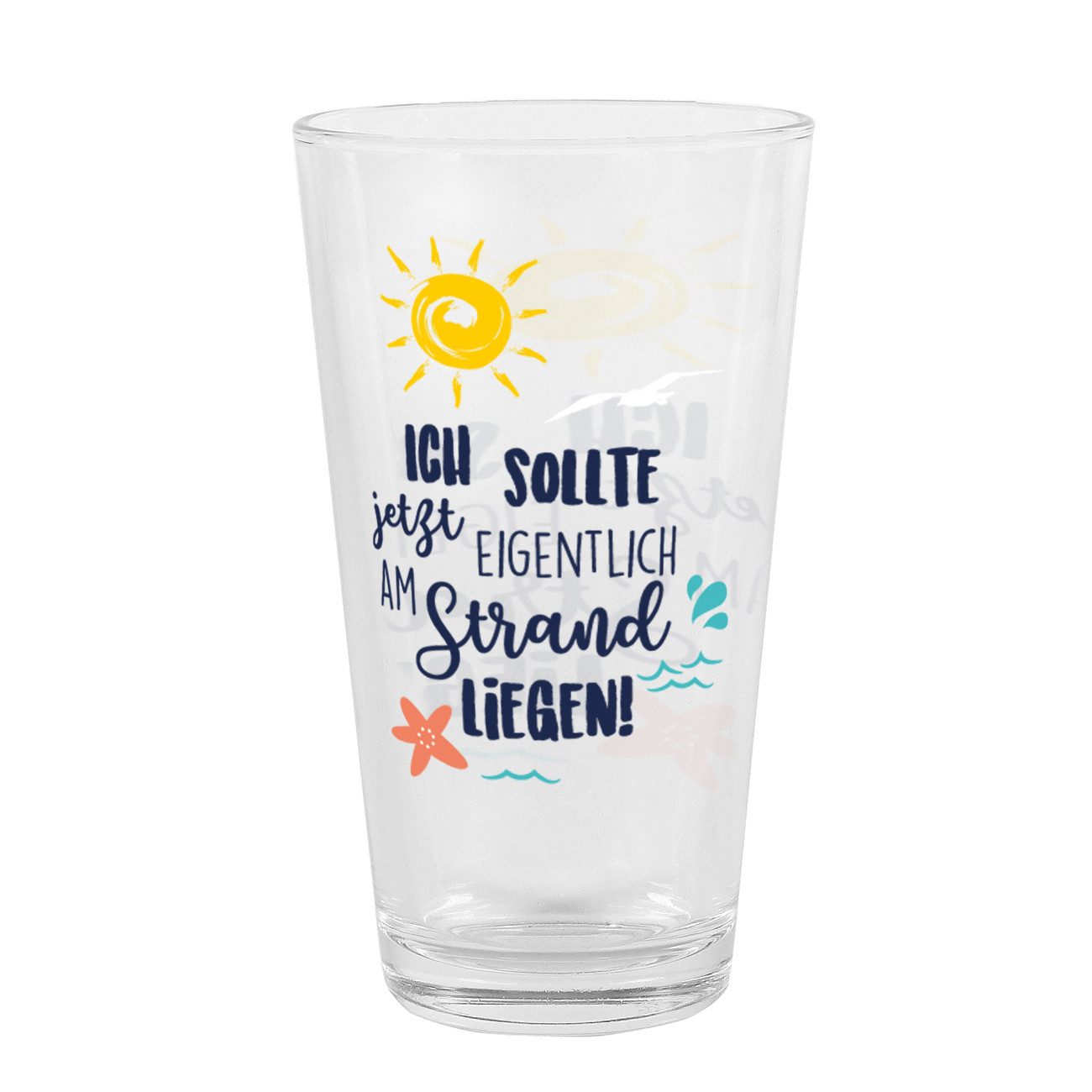 Herz & Heim Glas mit lustigem Spruch - Trinkglas als Geschenk für Freunde & Kollegen, Glas, Marke Leonardo