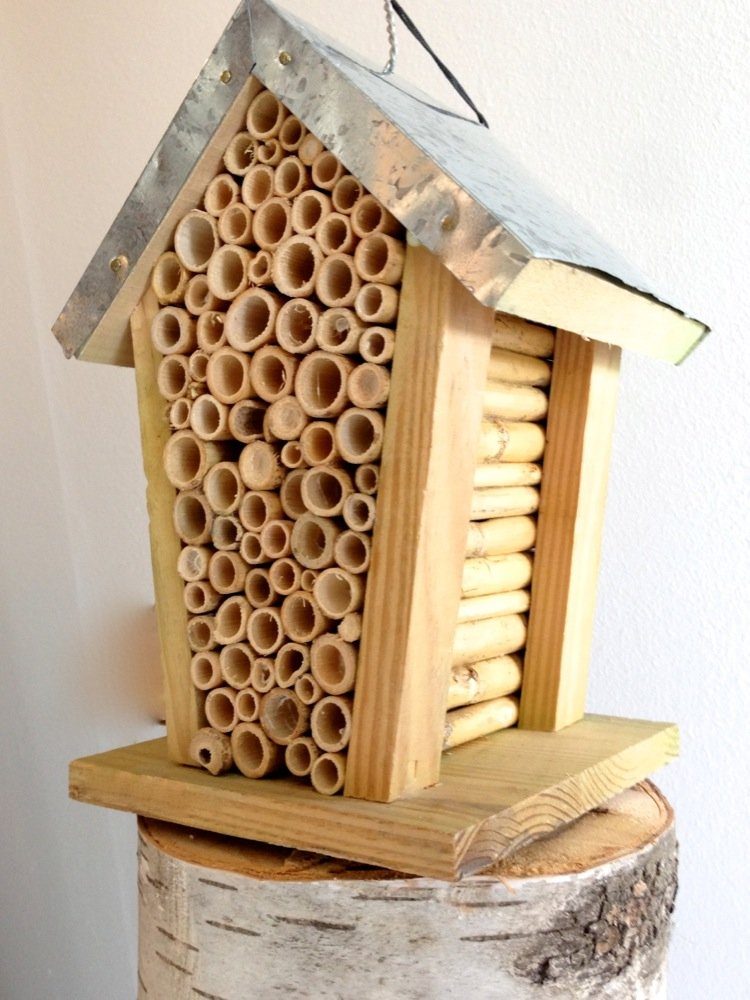 Antikas Futterstation Bienenhotel zur Beobachtung von Bienen, Bienenhaus für Biene oder