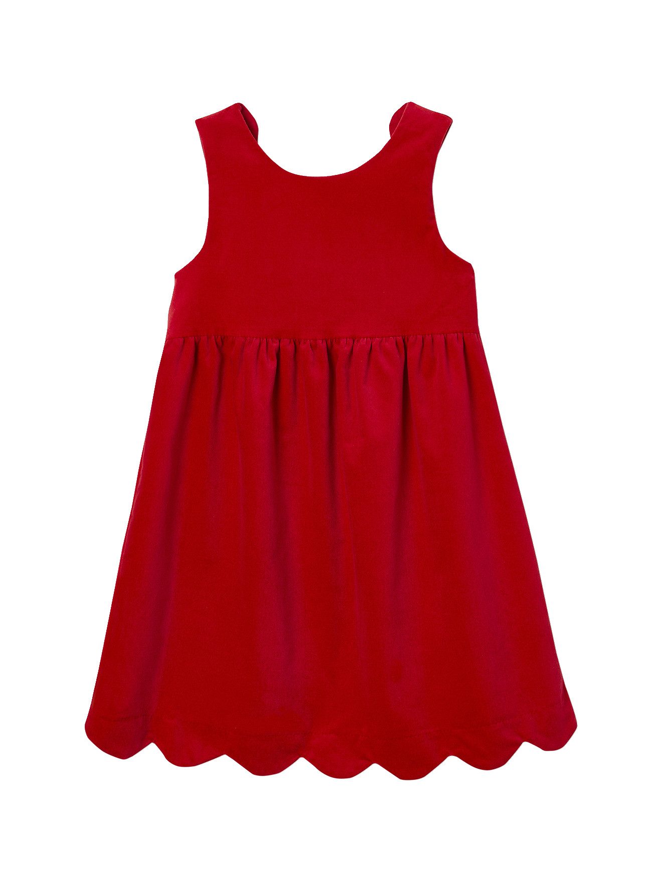 vertbaudet Minikleid Festliches Mädchen Samtkleid mit Schleife hinten