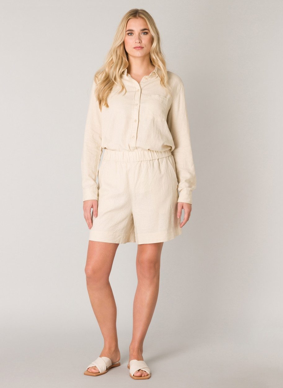 Base Level Shorts im Leinenmix günstig online kaufen