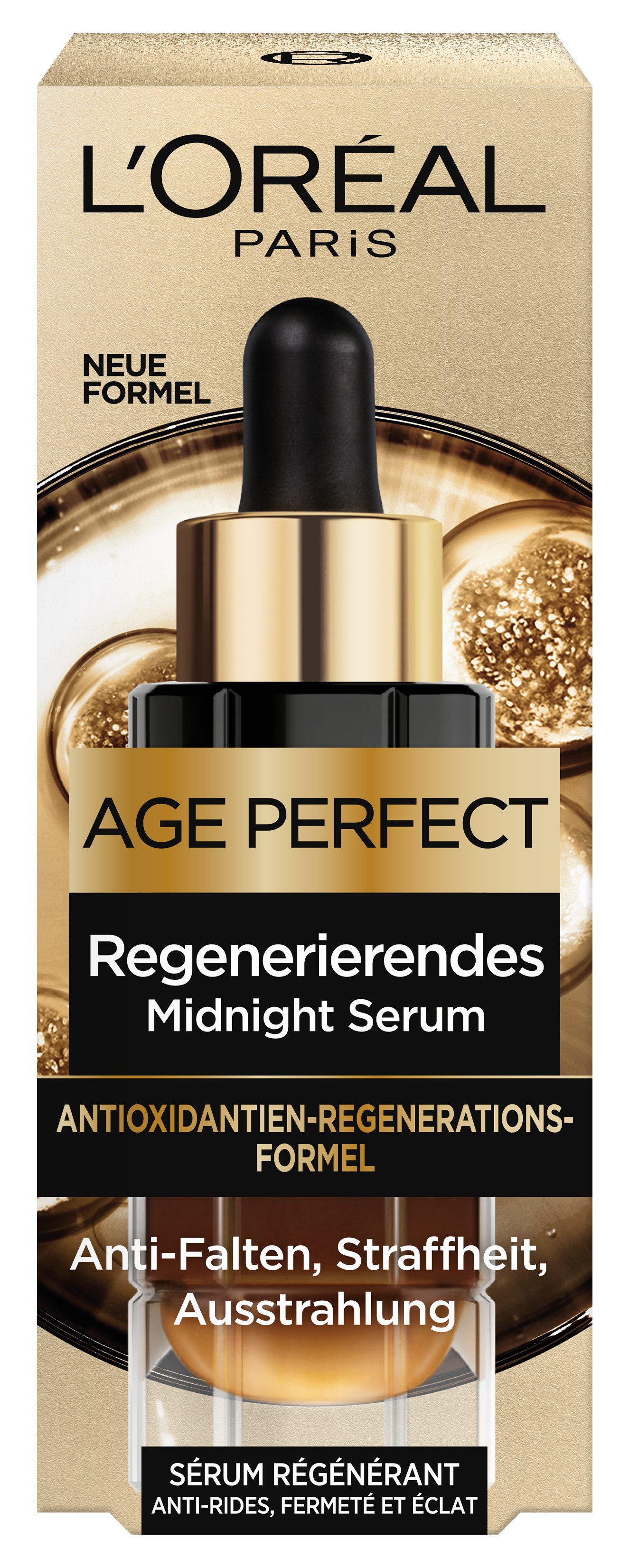 L'ORÉAL PARIS Gesichtsserum AGE PERFECT ZELL-RENAISSANCE MIDNIGHT SERUM, stimmuliert die Zell-Erneuerung, mildert Falten