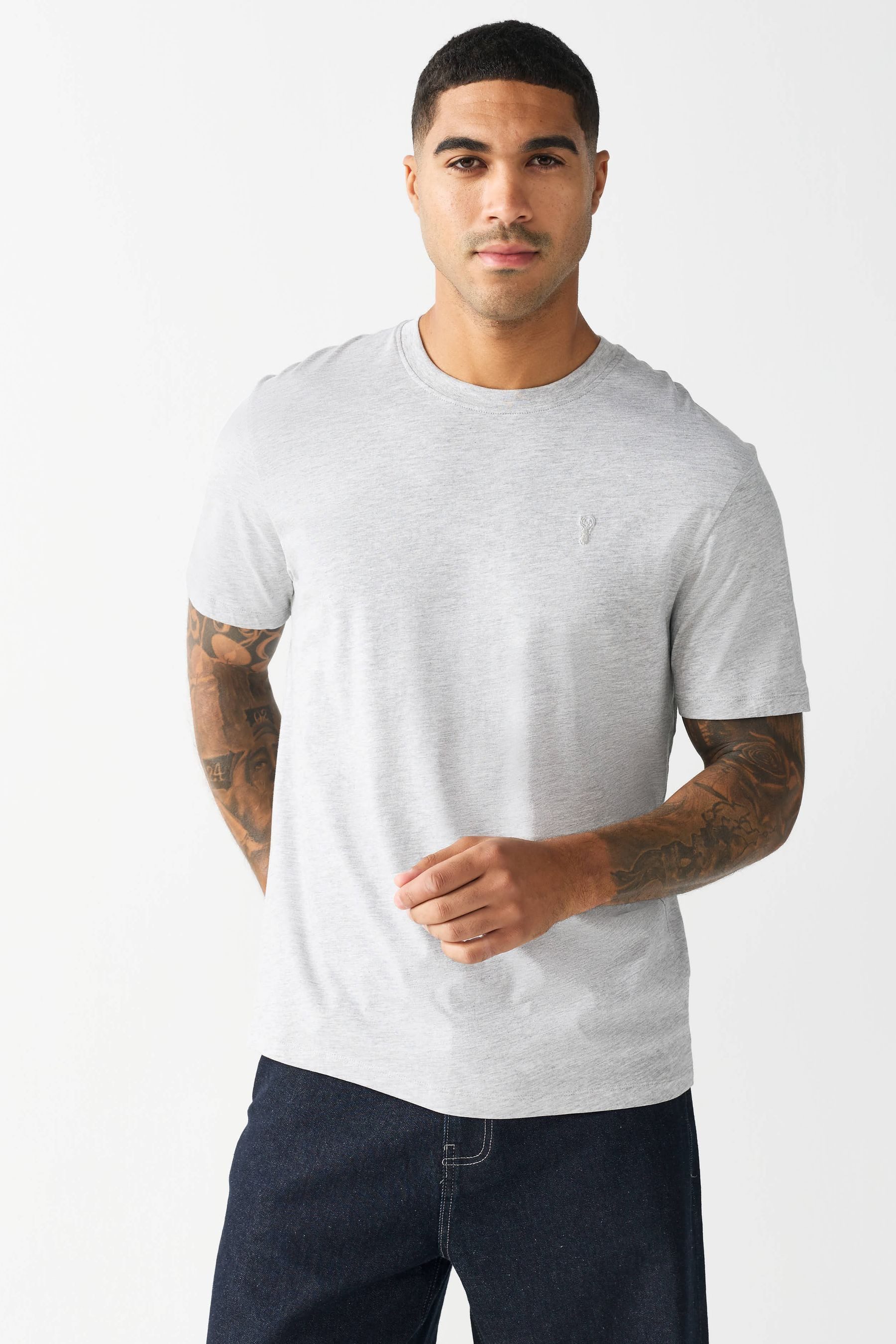 Next T-Shirt T-Shirt mit Hirschmotiv im Regular-Fit (1-tlg)
