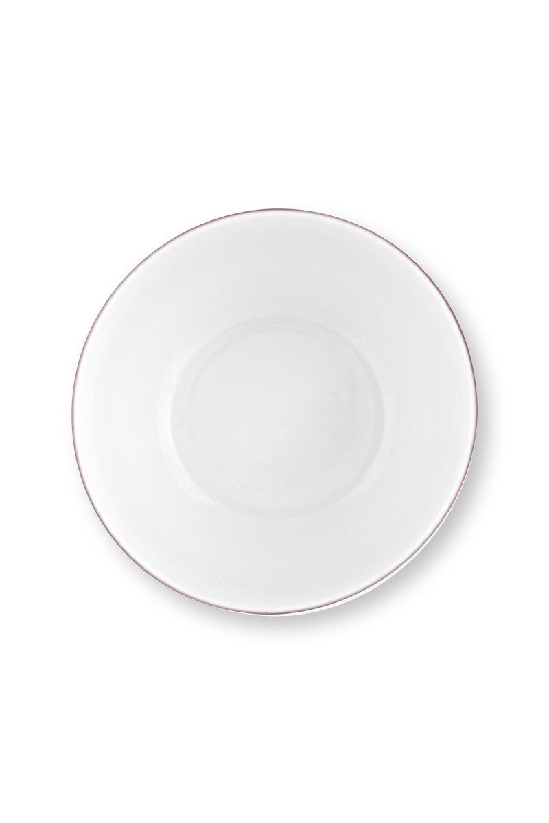 PiP Studio Schale Lily&Lotus Bowl weiss/bunt 18cm, Porzellan, (Bowls), Bowl Lily&Lotus Off White 18cm