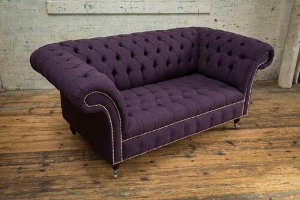 JVmoebel Sofa Chesterfield 2 Sitzer Couch Polster Sofa Designer Couchen