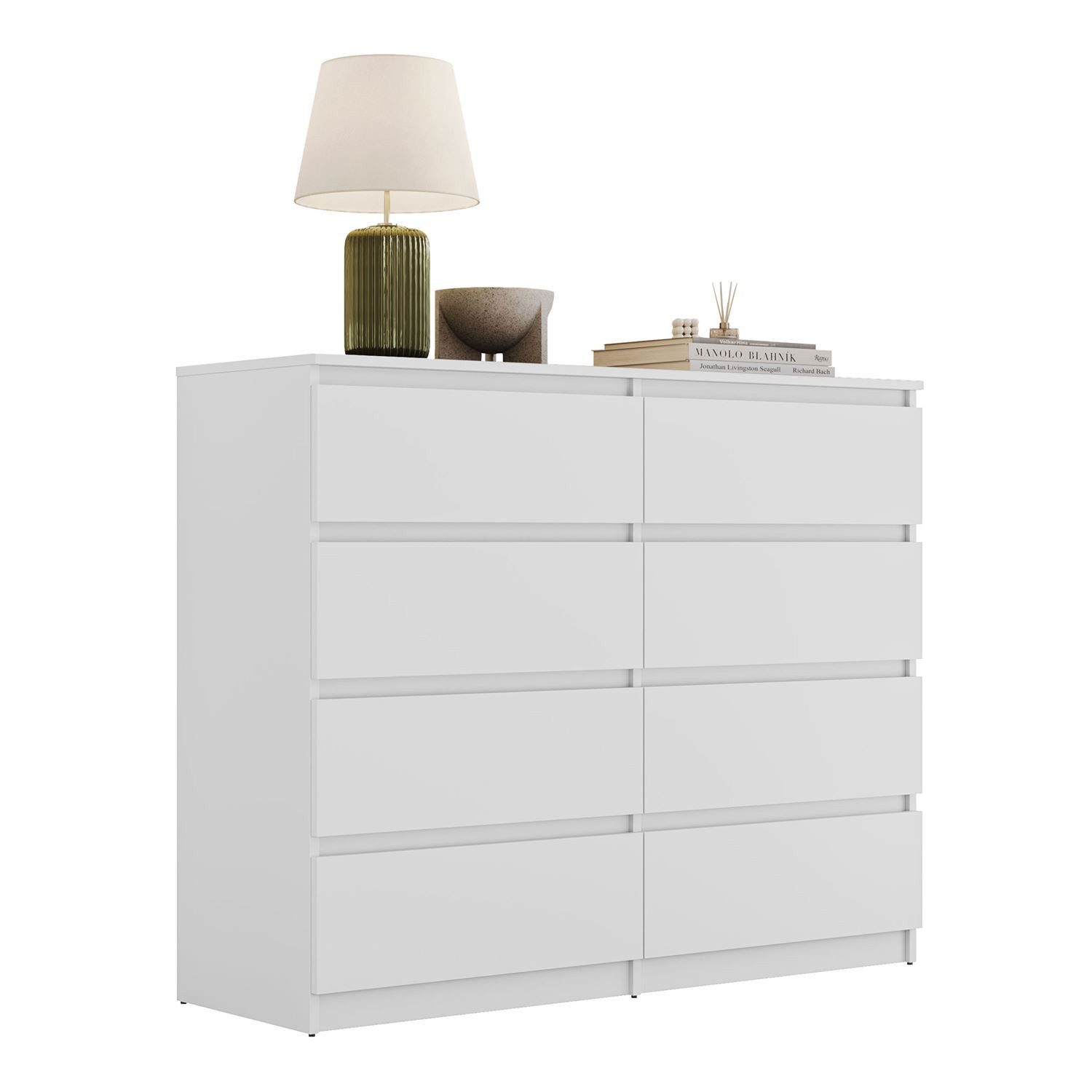 Lookway Kommode HANA M8 – stilvolle Kommode mit geräumigen Schubladen, Breite: 120 cm