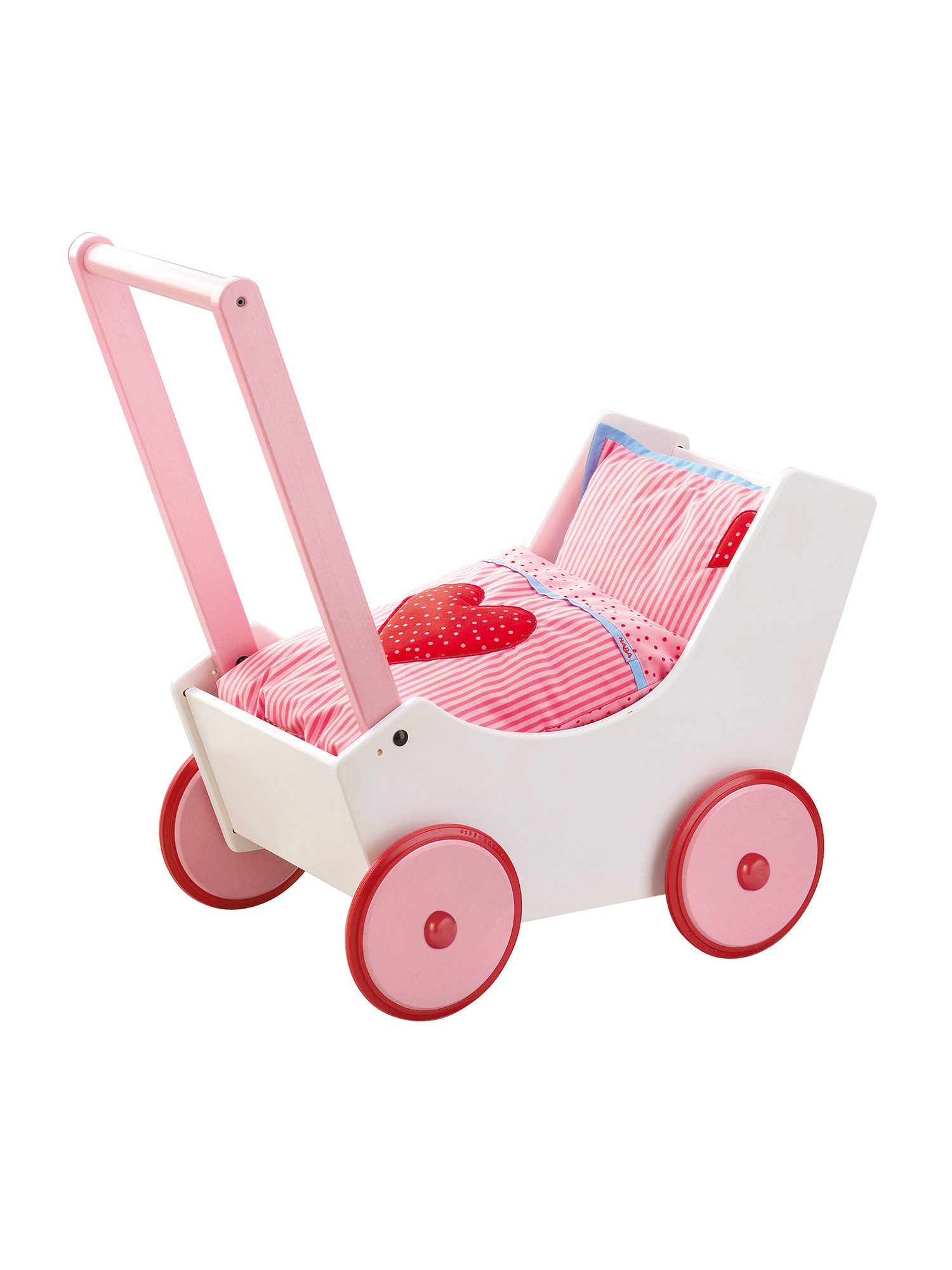 Haba Puppenwagen Puppen-Zubehör, Accessoires für Puppen, für drinnen und draußen