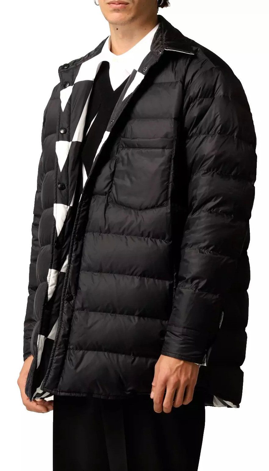 Valentino Wendejacke Daunenjacke Parka Jacke Doppeltes Gesicht, technologisches Gewebe, Wärmeisolierung