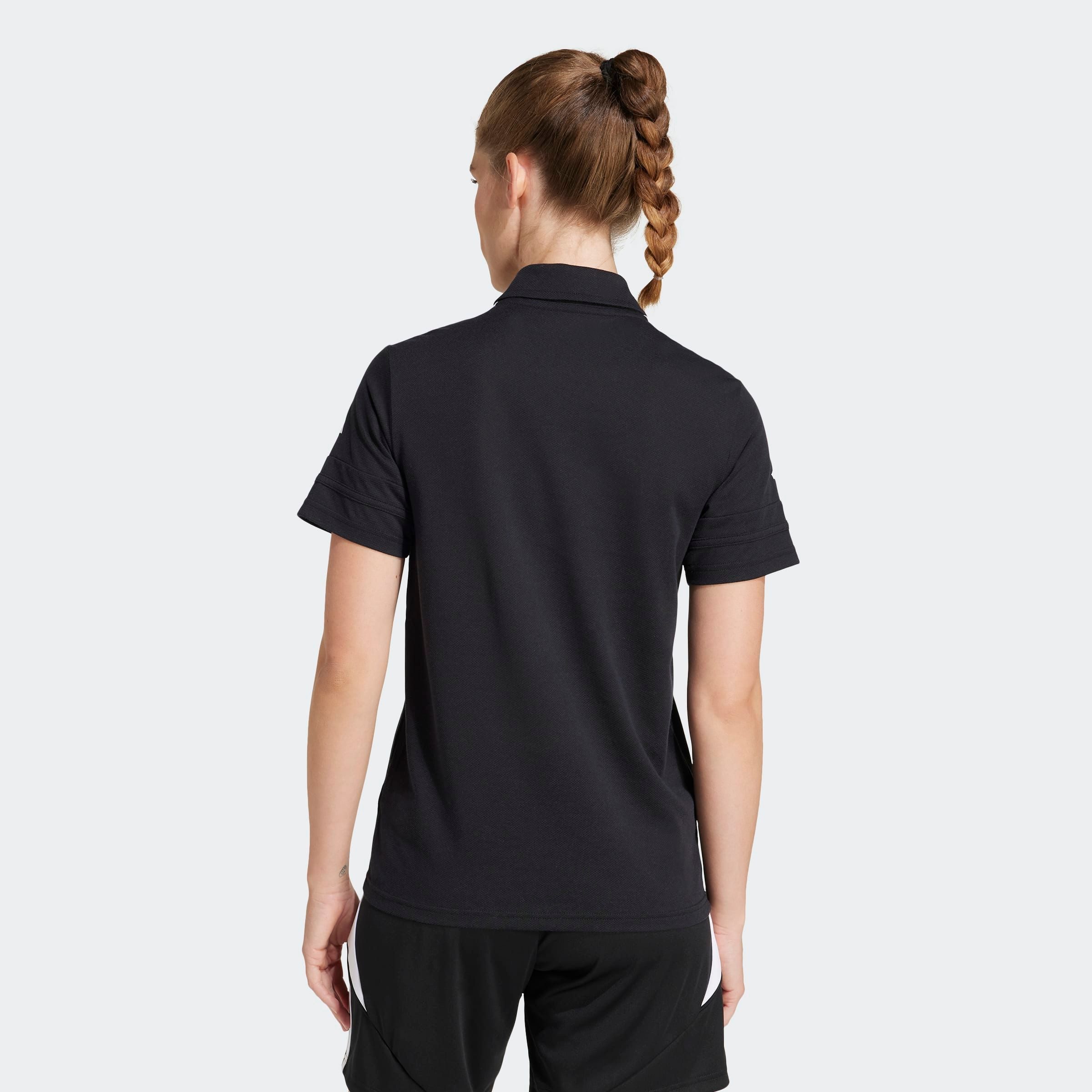 adidas Performance Poloshirt SQ25 C POLO W sportlicher Stil, mit Druckknopfverschluss