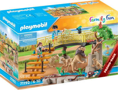Playmobil® Konstruktions-Spielset »Löwen im Freigehege (71192), Family Fun«, (58 St), Made in Germany